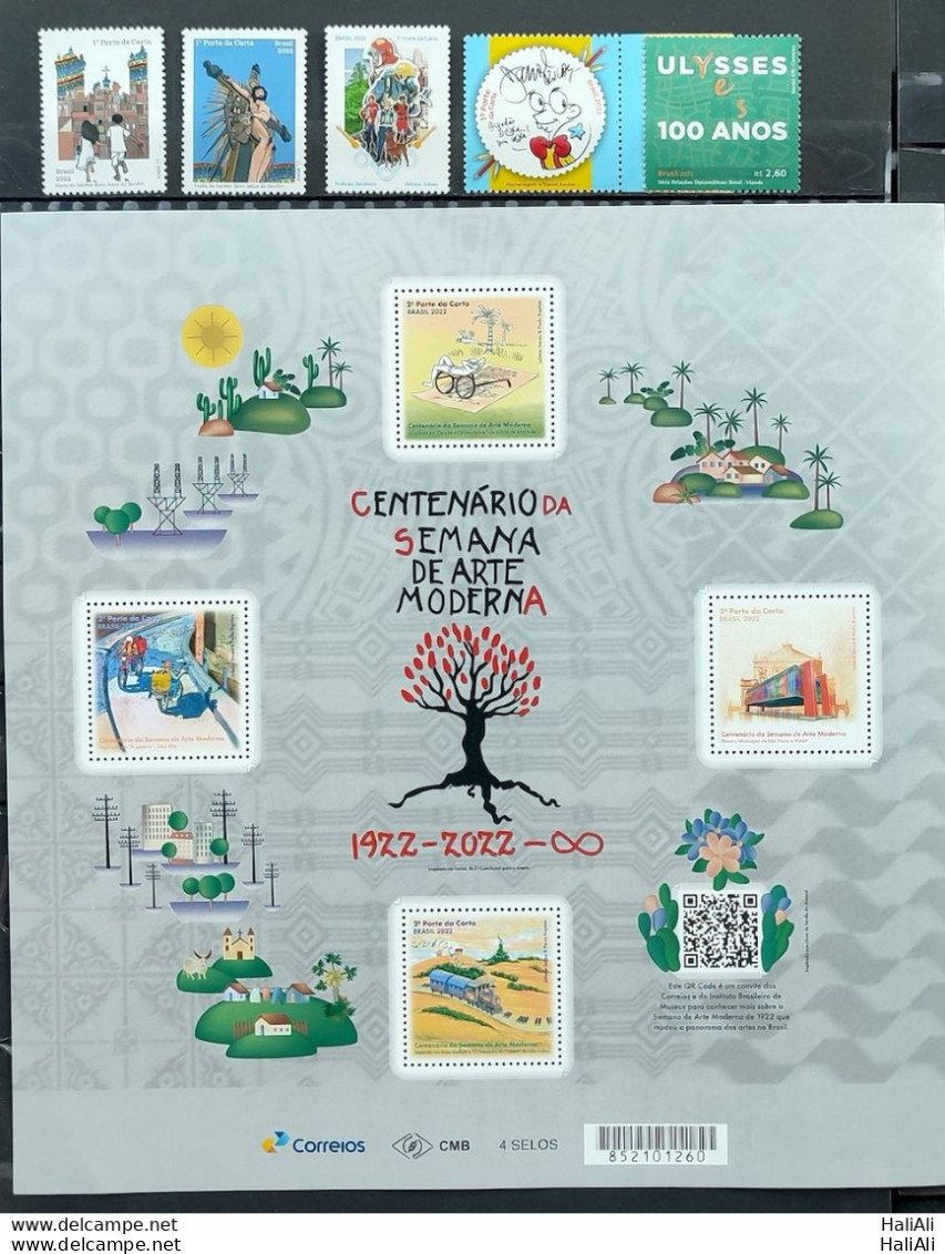 Brazil Collection Stamp Yearpack 2022 Mint - Années Complètes