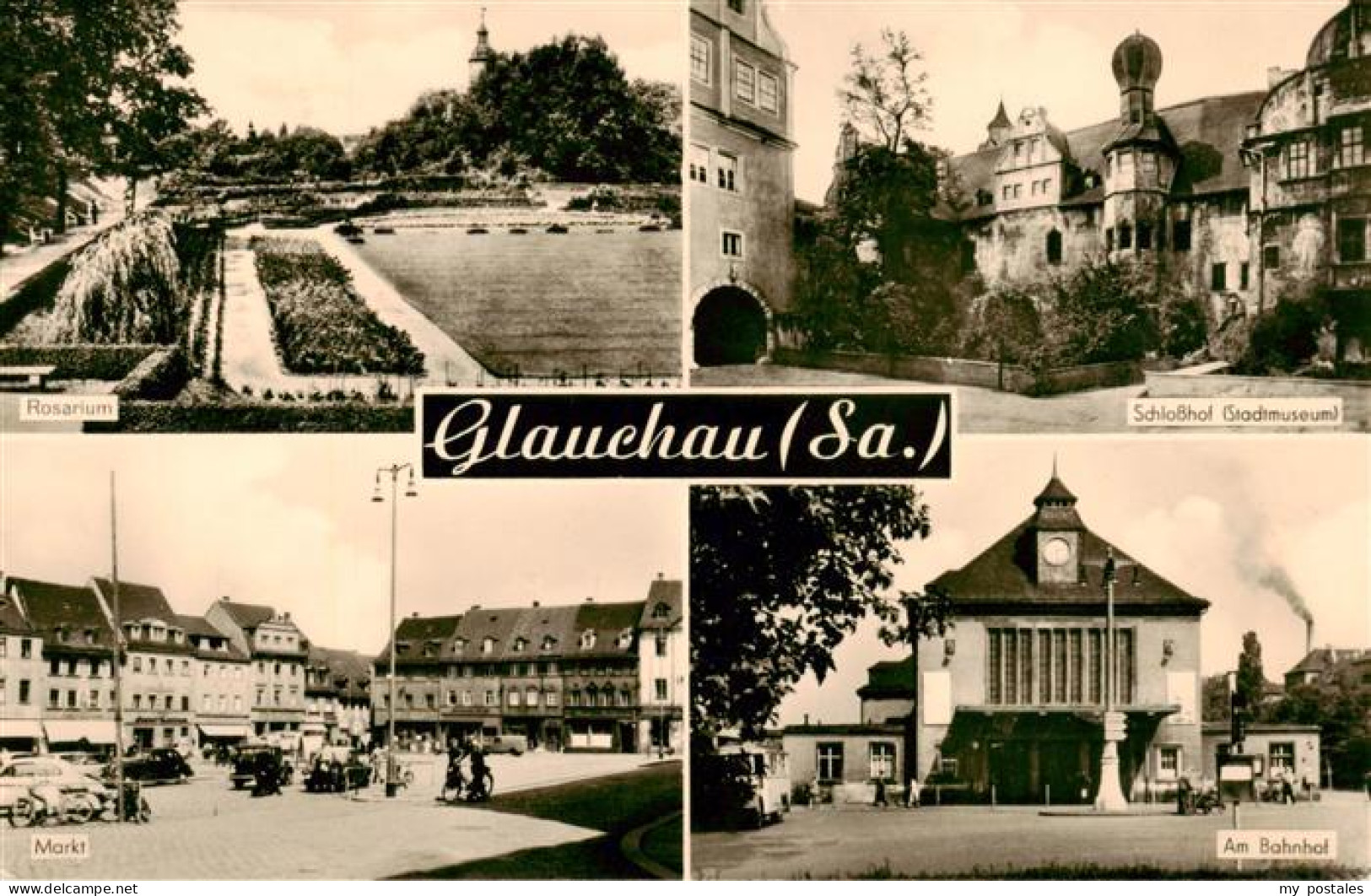 73899478 Glauchau Rosarium Schlosshof Markt Am Bahnhof Glauchau - Glauchau