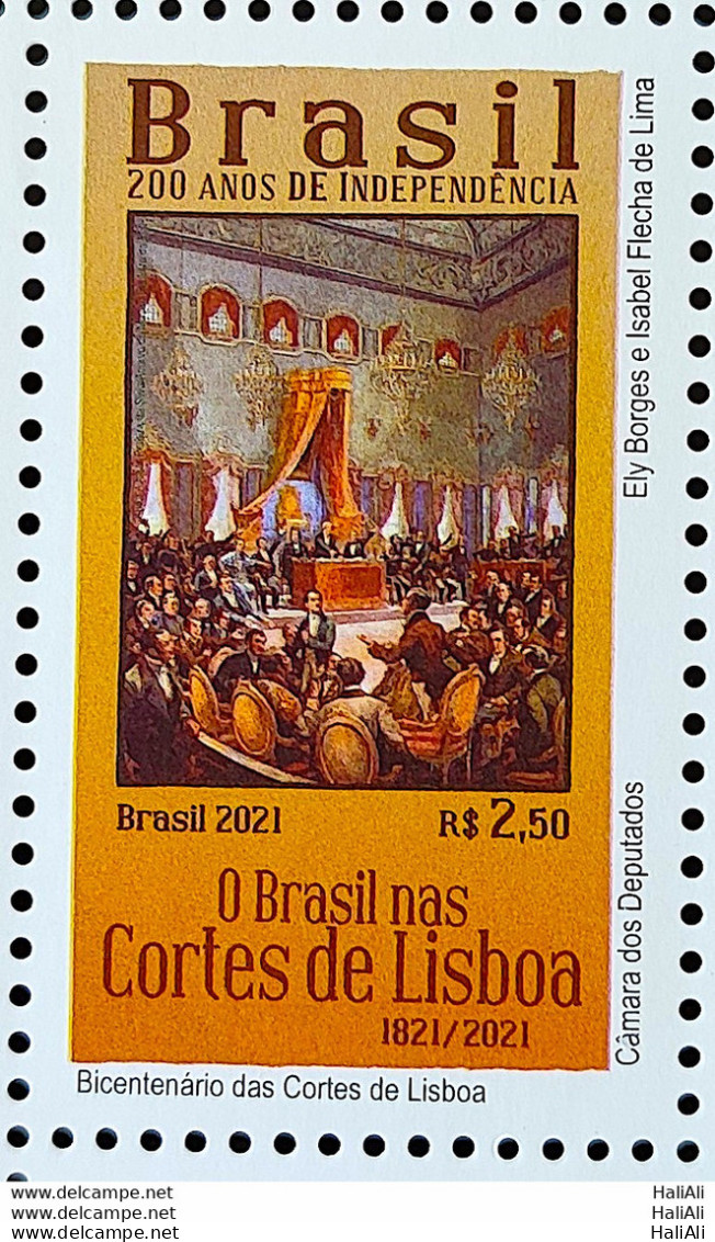 C 4002 Brazil Stamp Portugal 200 Years Of Lisbon Courts 2021 - Neufs