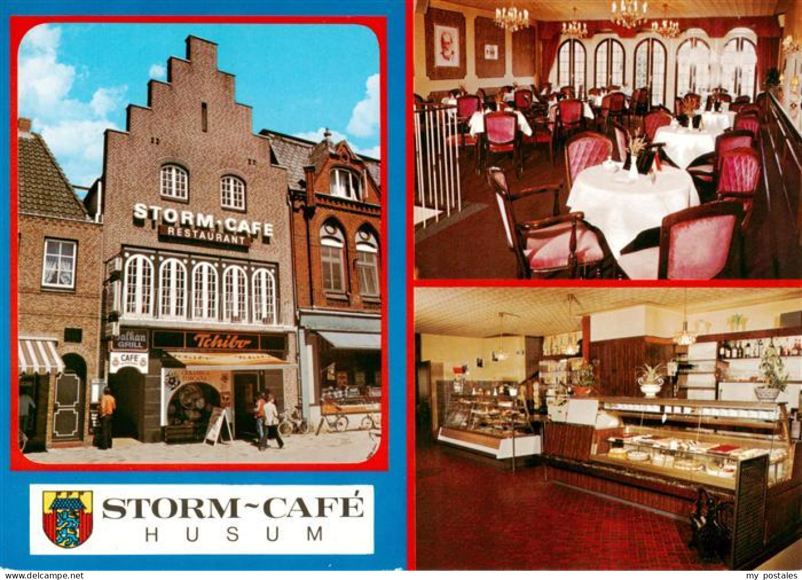 73893066 Husum  Nordfriesland Storm Cafe Gastraum Verkaufstheke  - Husum