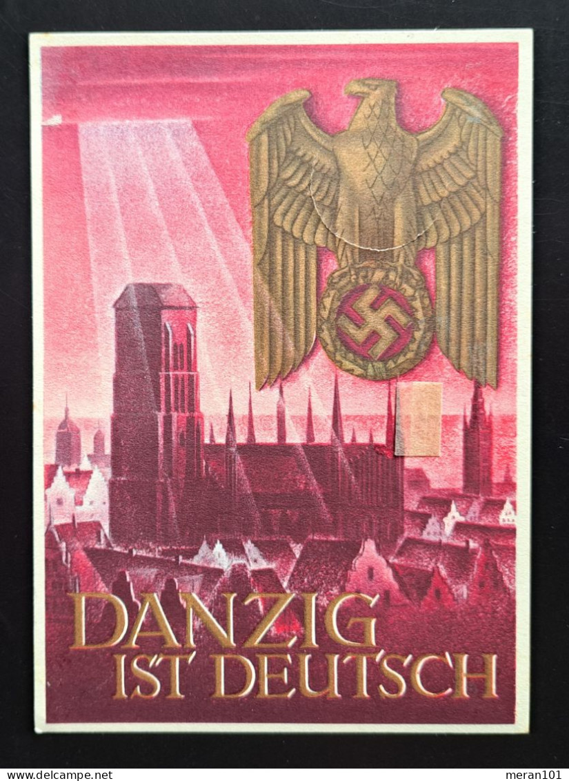 Postkarte P287 "Danzig Ist Deutsch" ULZEN Tagesstempel - Postkarten