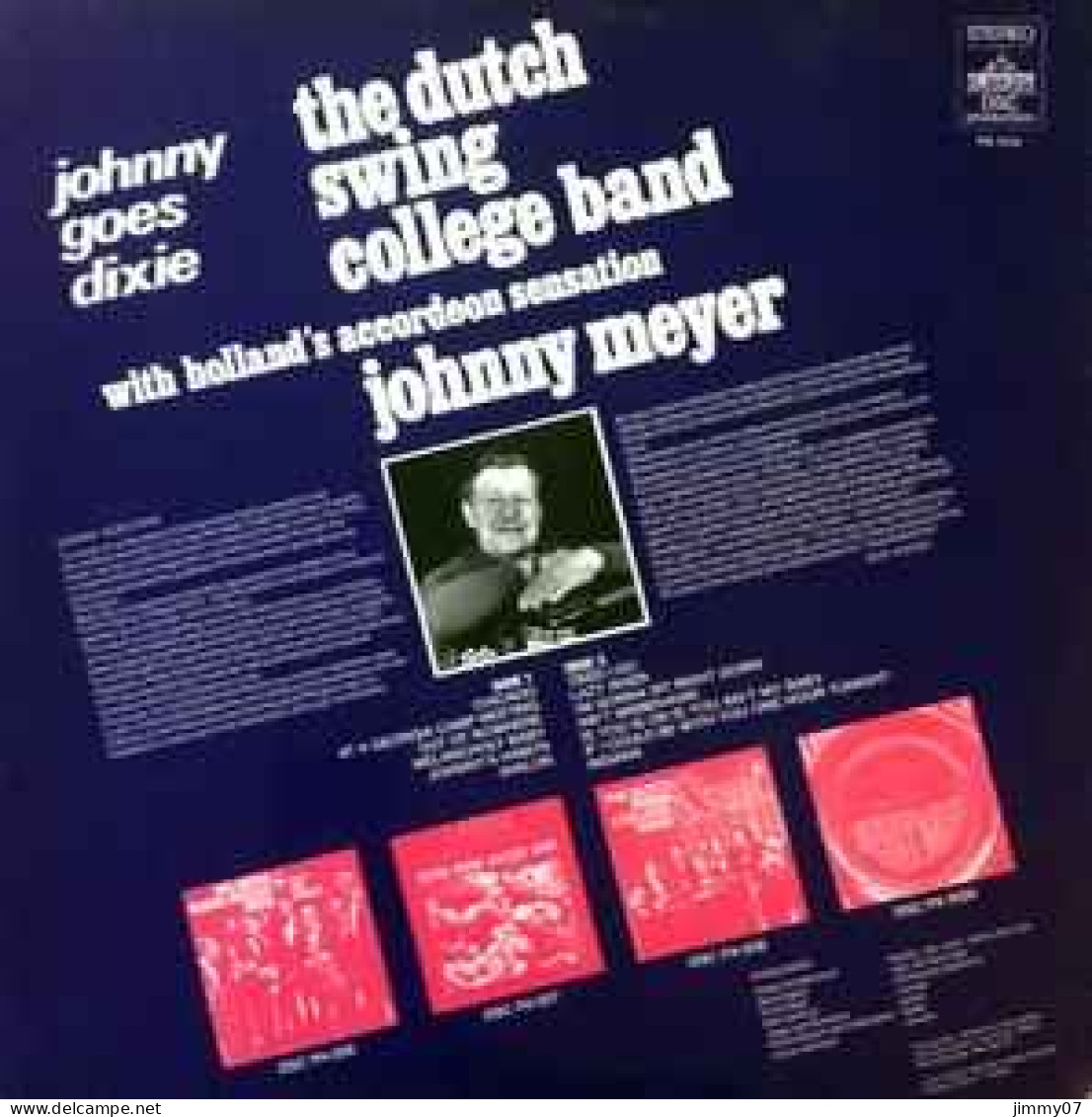 The Dutch Swing College Band & Johnny Meyer - Johnny Goes Dixie (LP, Album) - Jazz