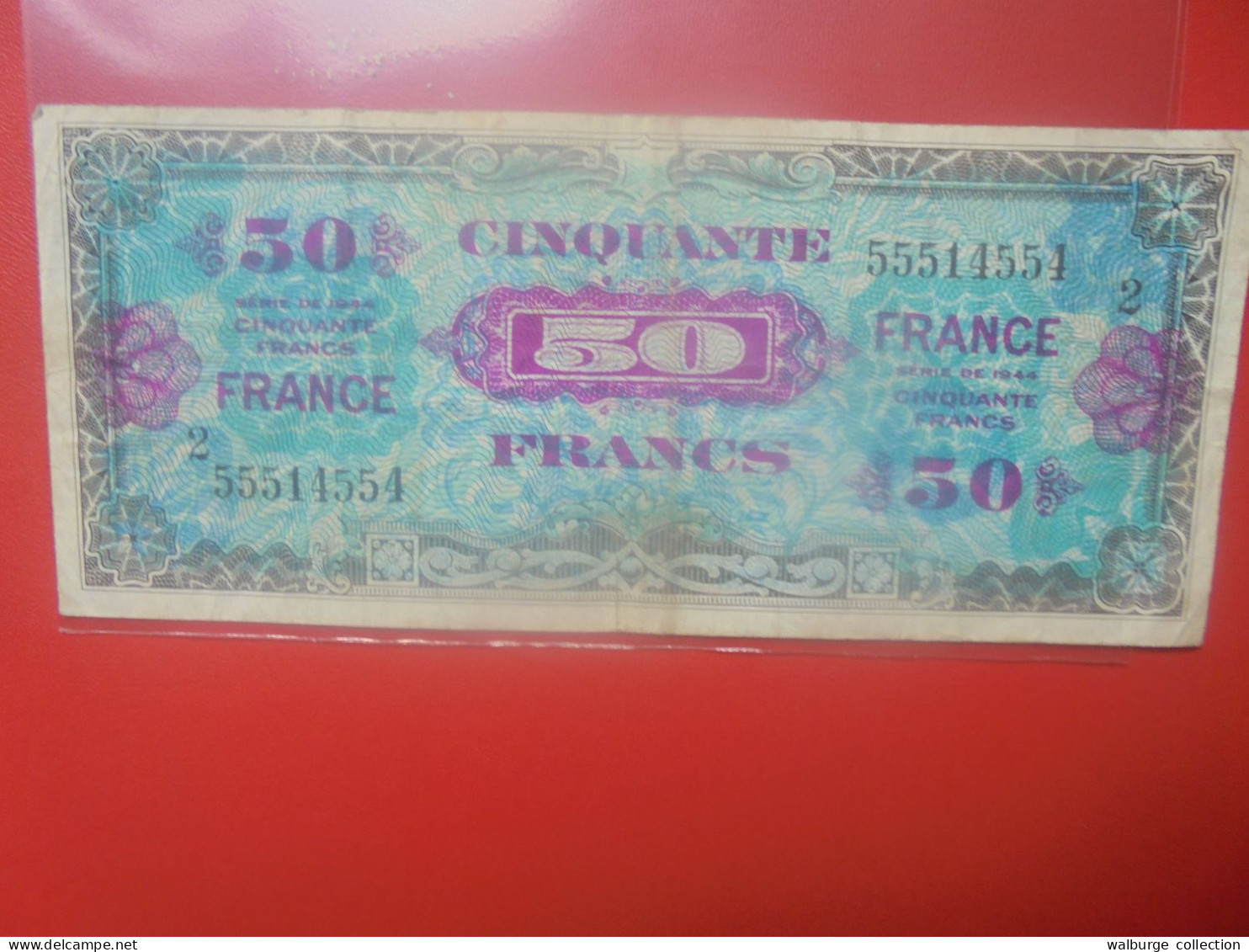 FRANCE 50 FRANCS 1944 "France" Circuler (B.33) - 1944 Flag/France