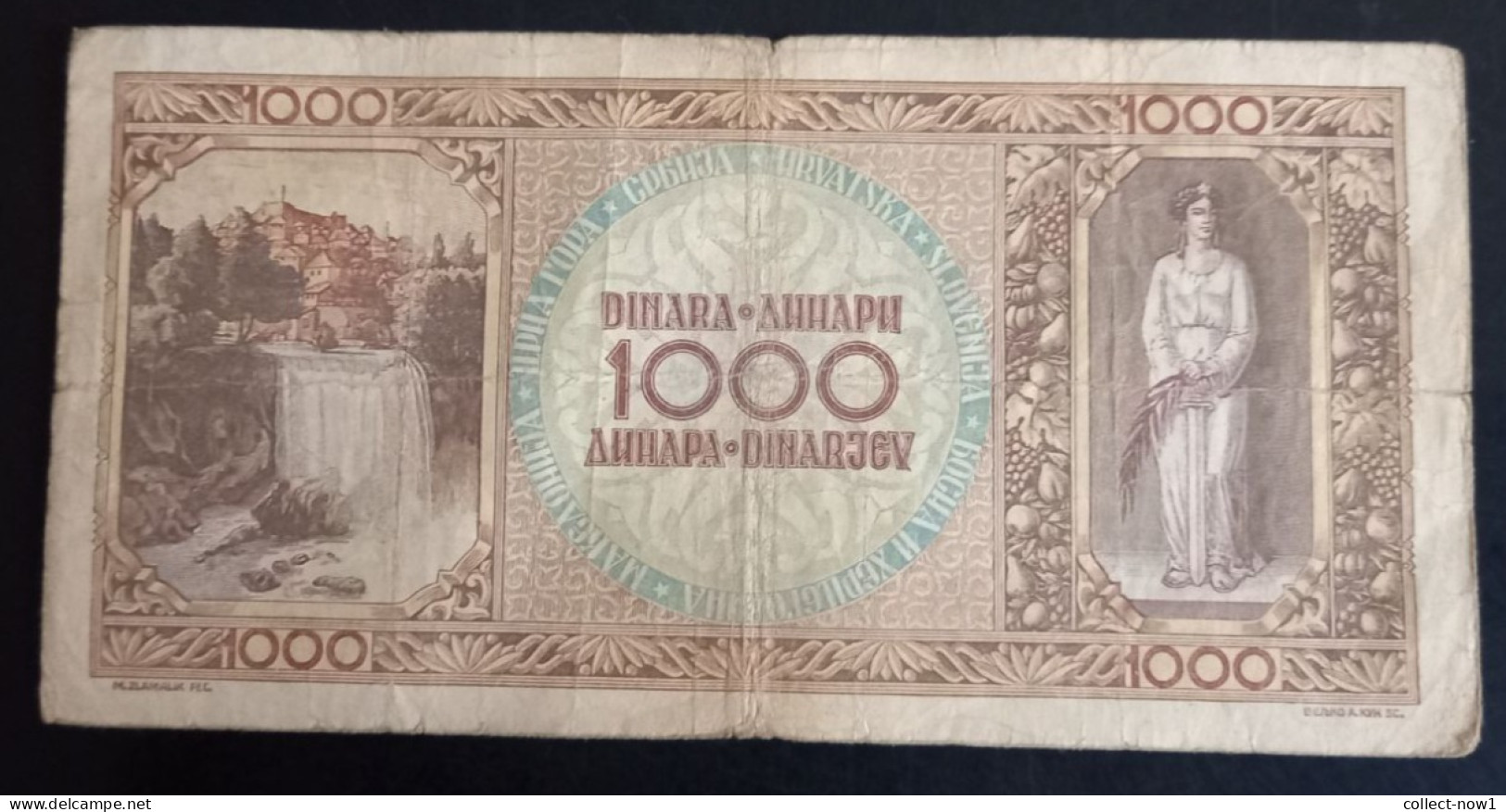 #1     YUGOSLAVIA  1000 DINARA 1946 - Jugoslawien