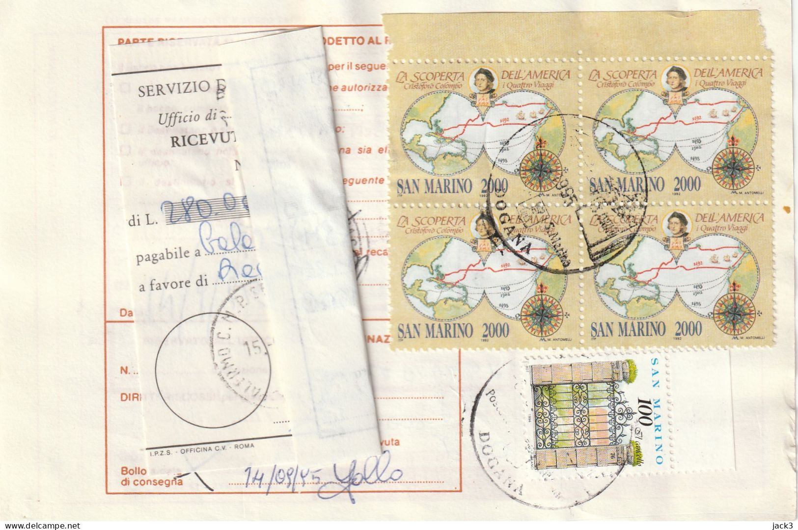 BOLLETTINO POSTALE - (SAN MARINO) ALB. - Postal Parcels