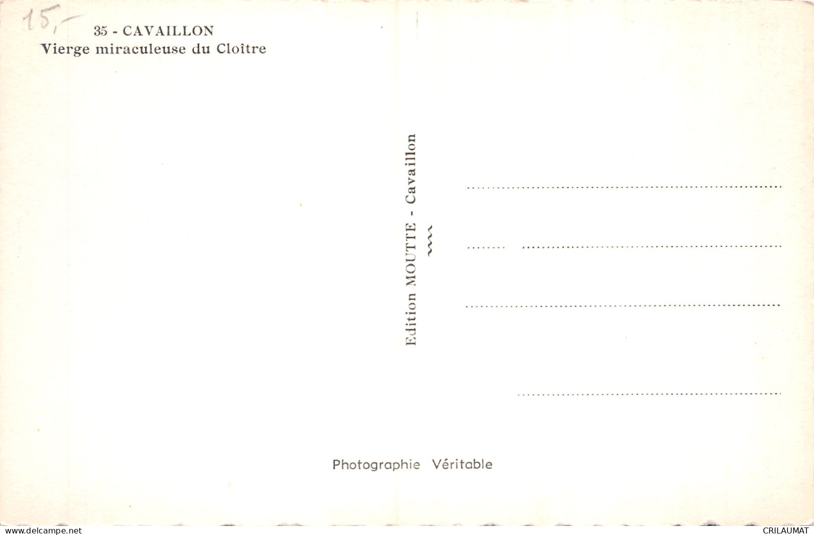 84-CAVAILLON-N°T5071-E/0227 - Cavaillon