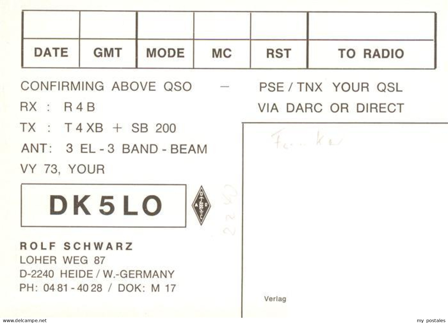 73888601 Heide Dithmarschen Rolf Schwarz Buero Heide Dithmarschen - Heide