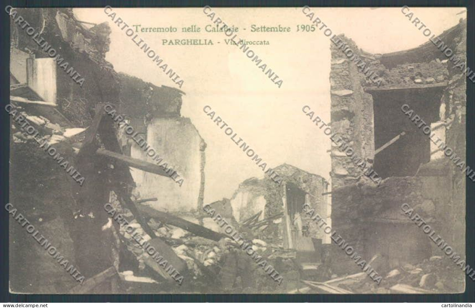 Vibo Valentia Parghelia Terremoto Cartolina ZB2751 - Vibo Valentia