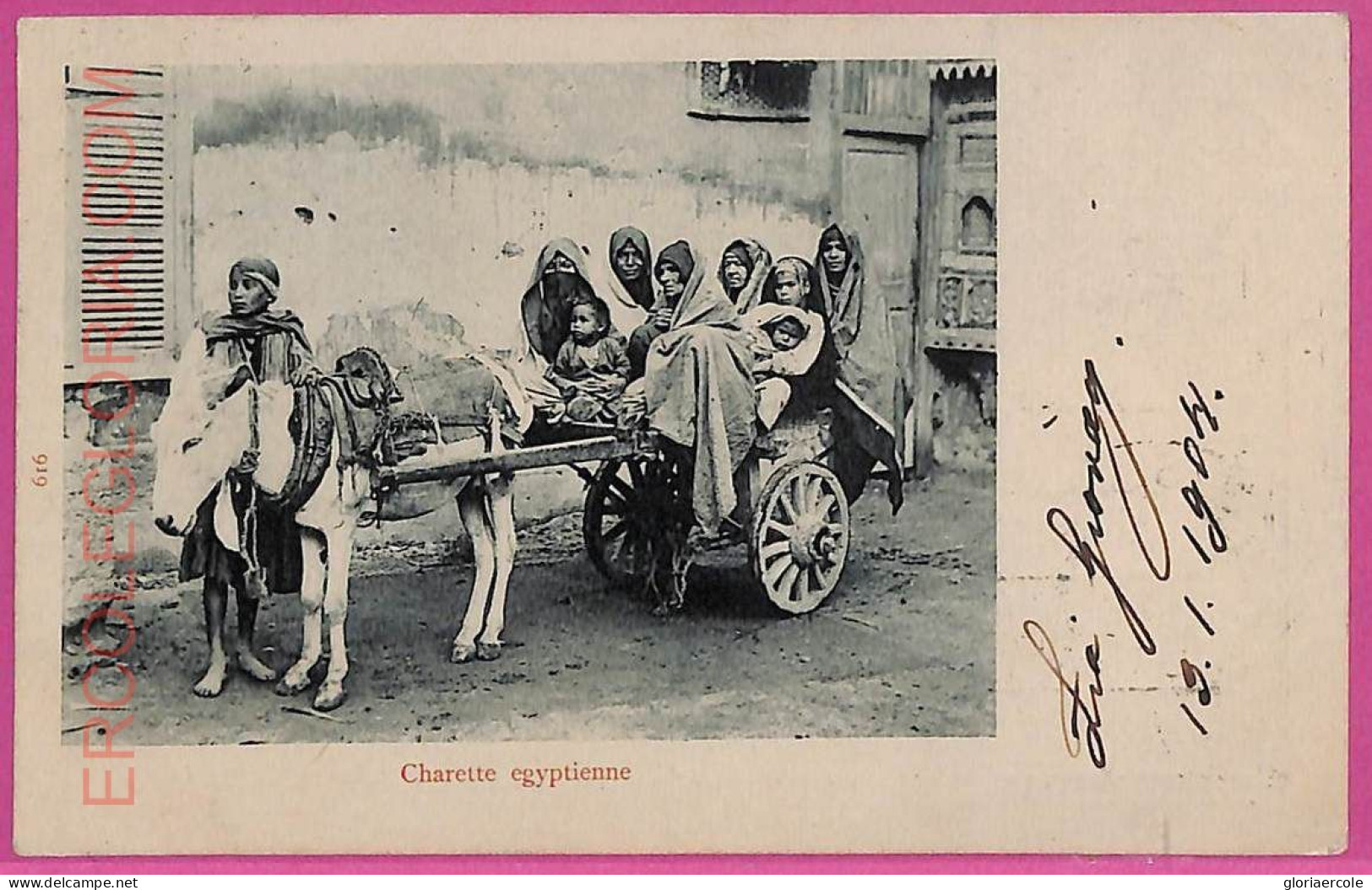 Ag2720 - EGYPT - VINTAGE POSTCARD  - Ethnic - 1904 - Afrika