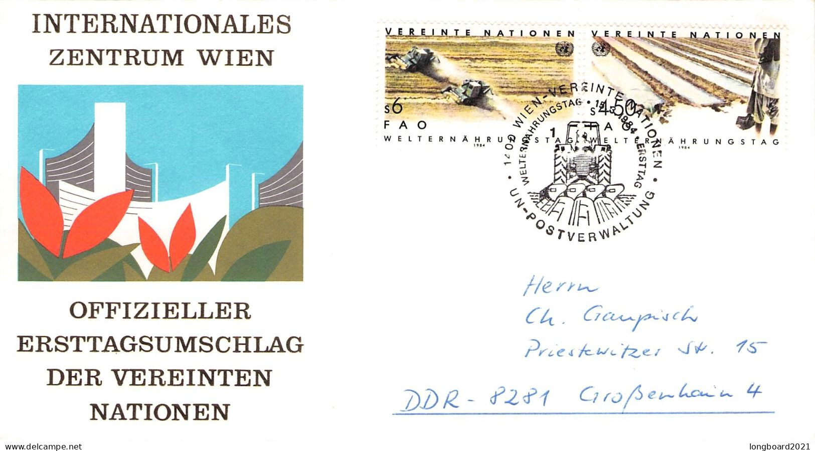 UNITED NATIONS VIENNA - 9 Diff FDC 1982-1985 / 6315 - FDC