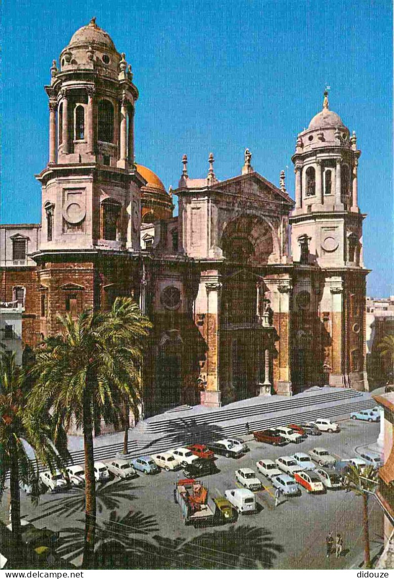 Espagne - Espana - Andalucia - Cadiz - La Catedral - Fachada Principal - Cathédrale - Automobiles - CPM - Voir Scans Rec - Cádiz