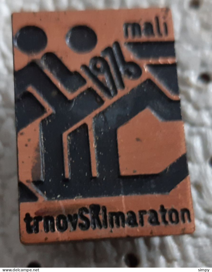 Cross-country Skiing Mali Trnovski Maraton 1976 Slovenia Pin - Winter Sports