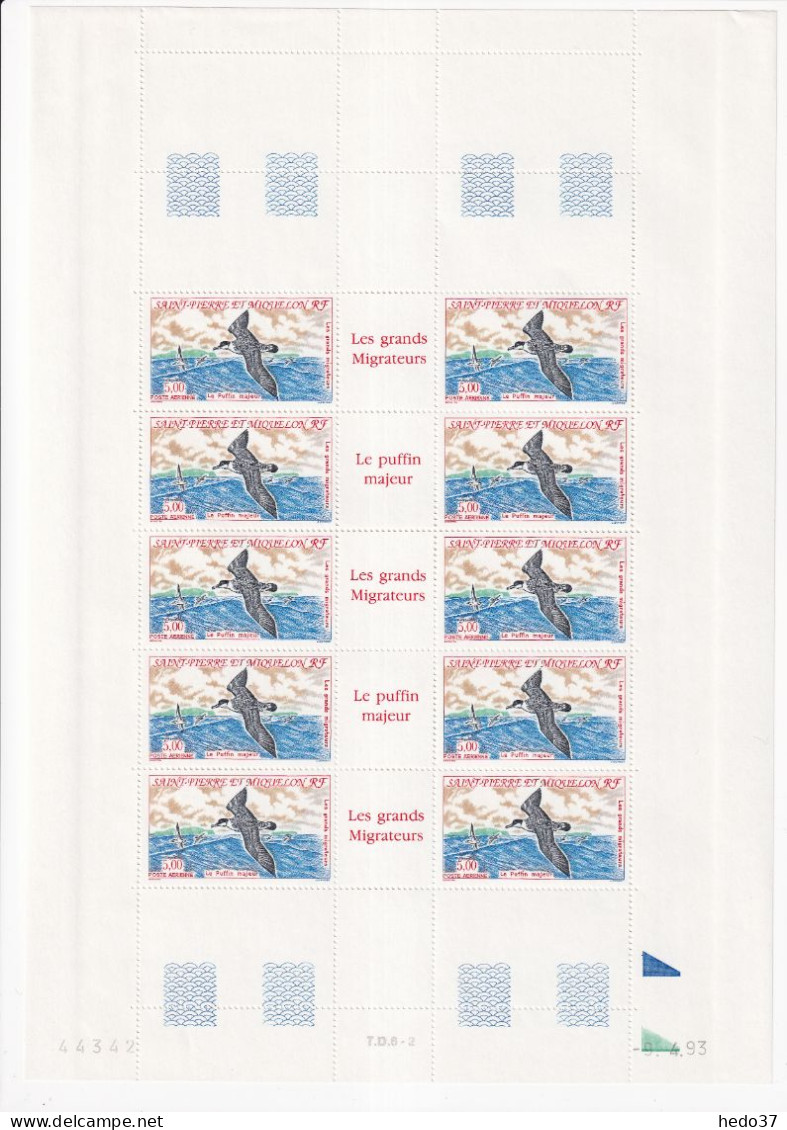 St Pierre et Miquelon - Ensemble de timbres en feuilles à - 50% sous faciale - neufs ** sans charnière - TB