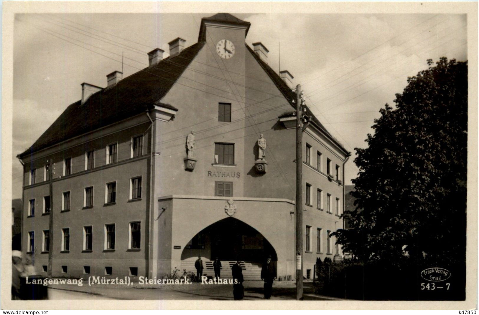 Mürzzuschlag/Steiermark - Langenwang Im Mürztal, Rathaus - Mürzzuschlag