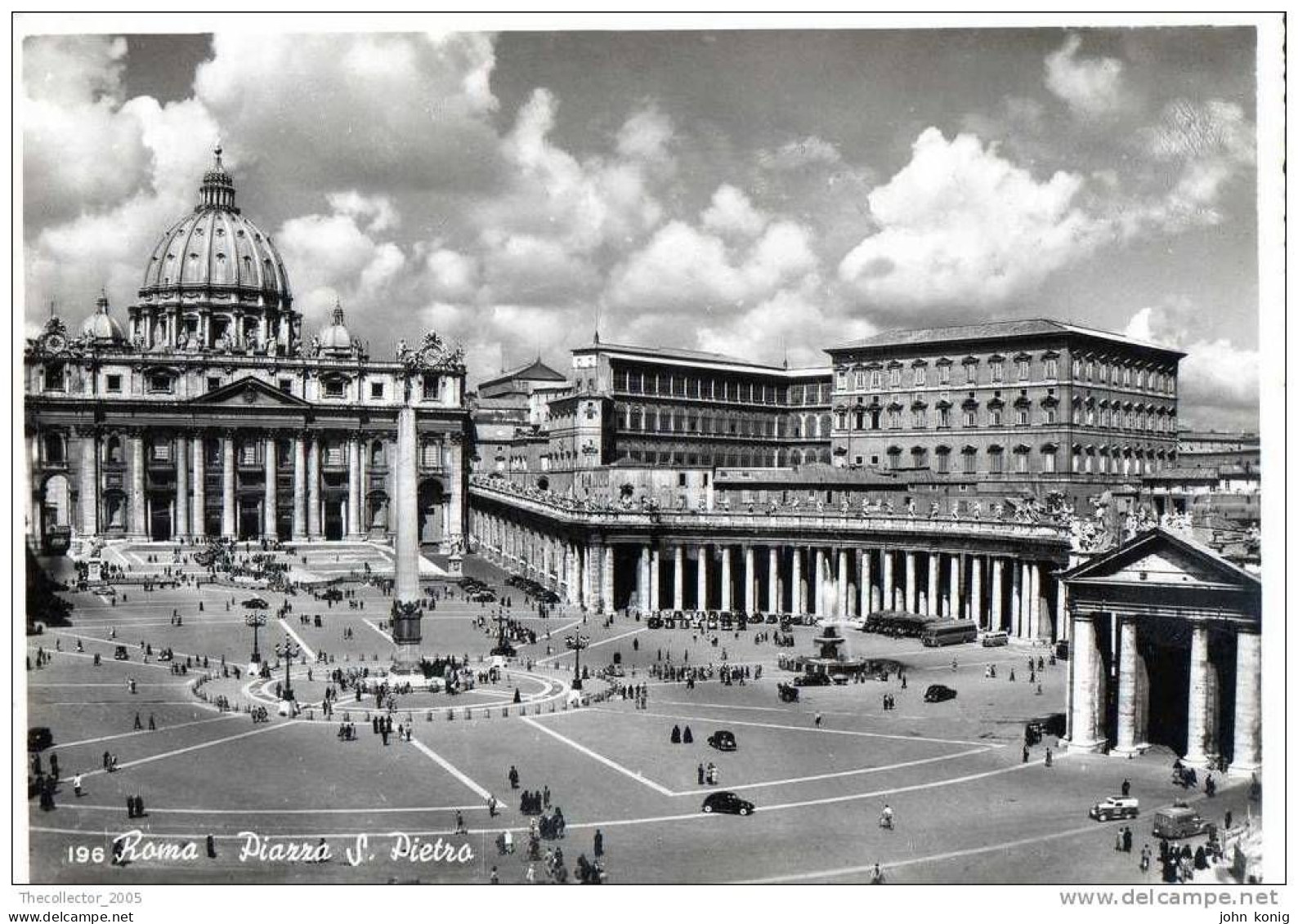 CARTOLINA - POSTCARD - CPT - POSTKARTE - ROMA - P.ZZA S. PIETRO (SCRITTA A SX) - San Pietro