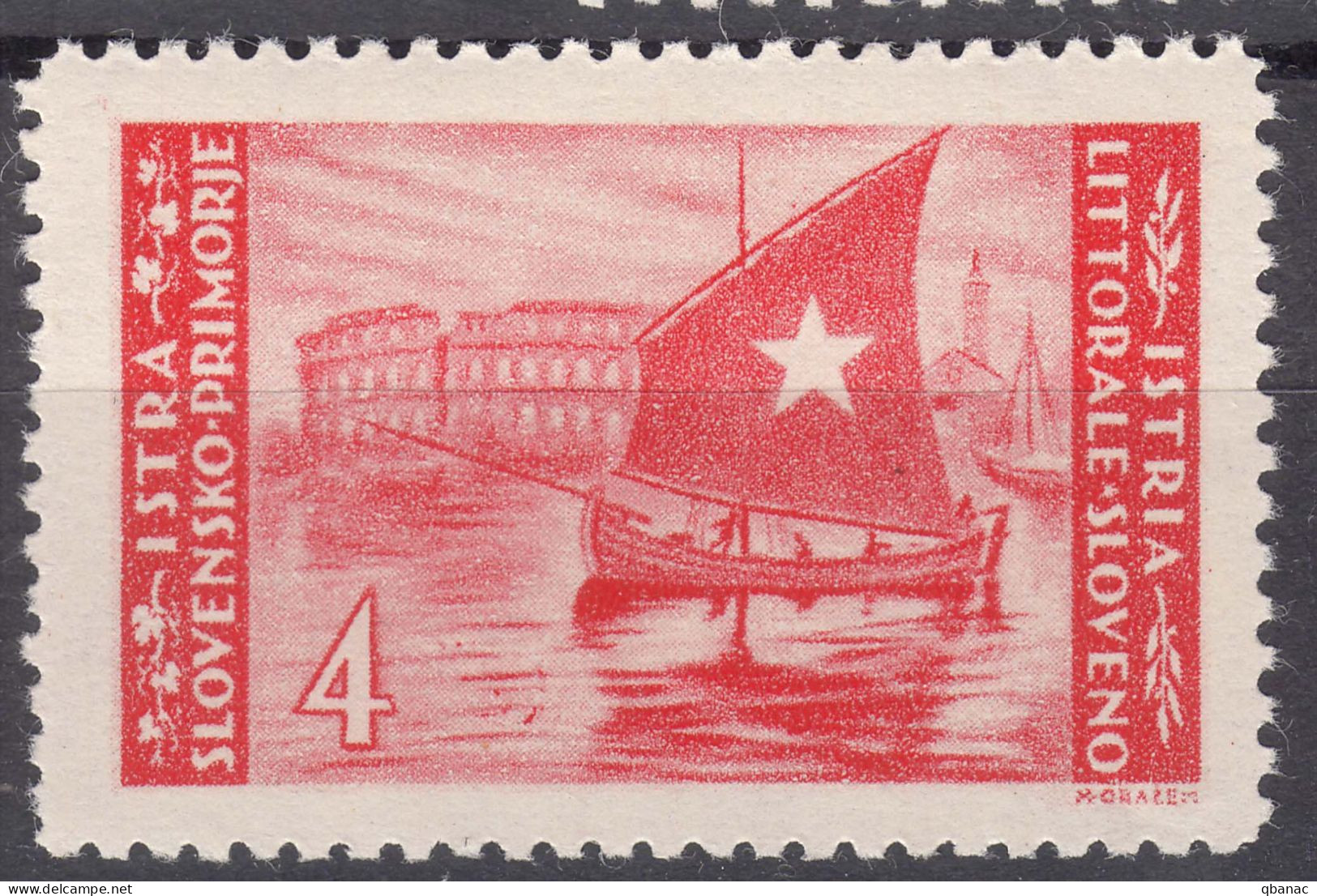 Istria Litorale Yugoslavia Occupation, 1946 Sassone#56 Mint Never Hinged - Yugoslavian Occ.: Istria