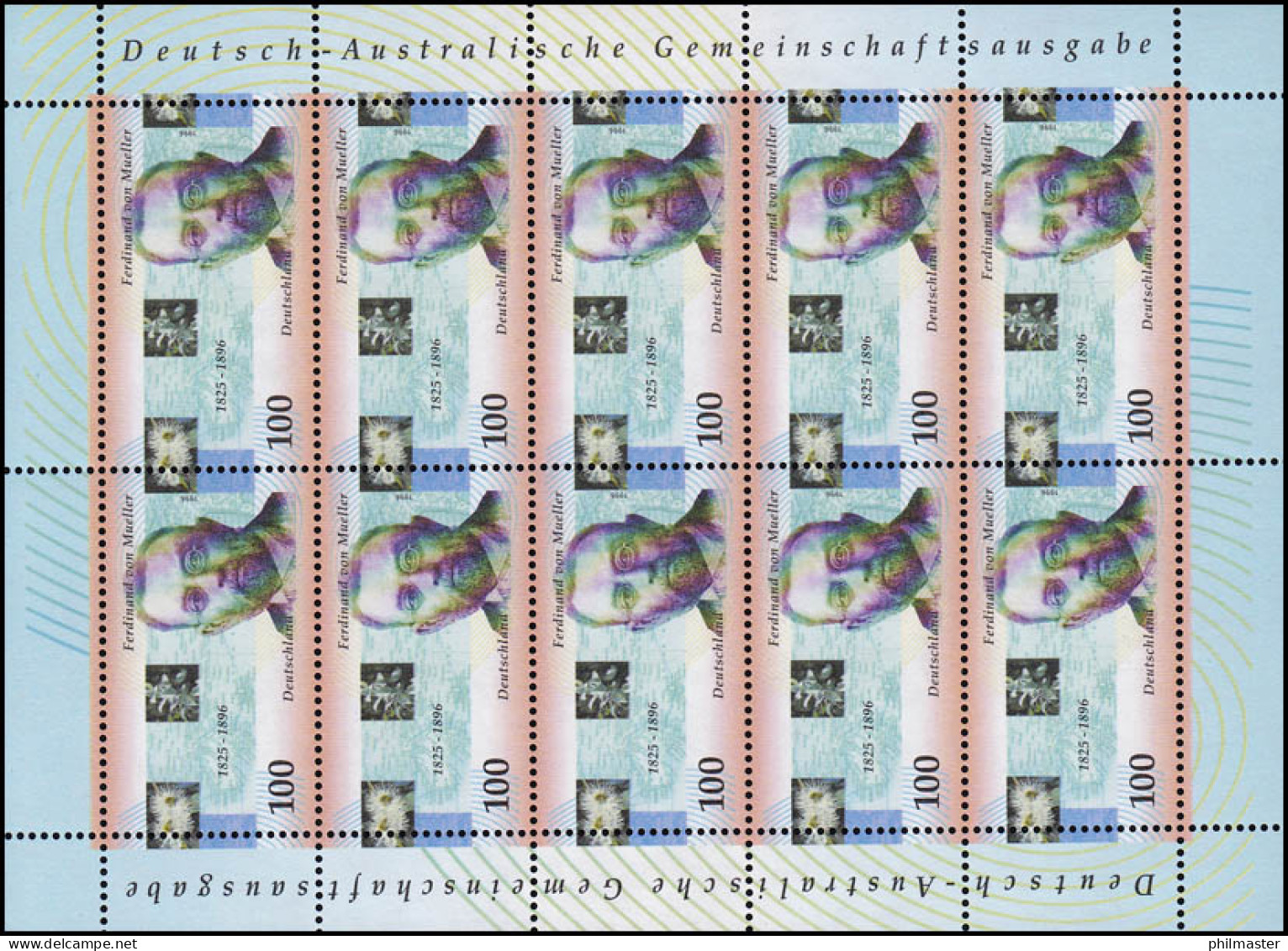 1889 Ferdinand Von Mueller - 10er-Bogen ** - 1991-2000