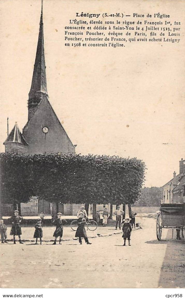 77-AM22455.Lésigny.Place De L'église - Lesigny