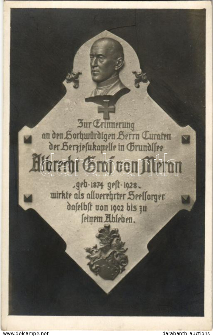 ** T1 Grundlsee, Albrecht Graf Von Meran Gedenktafel / Monument. Photo - Non Classés