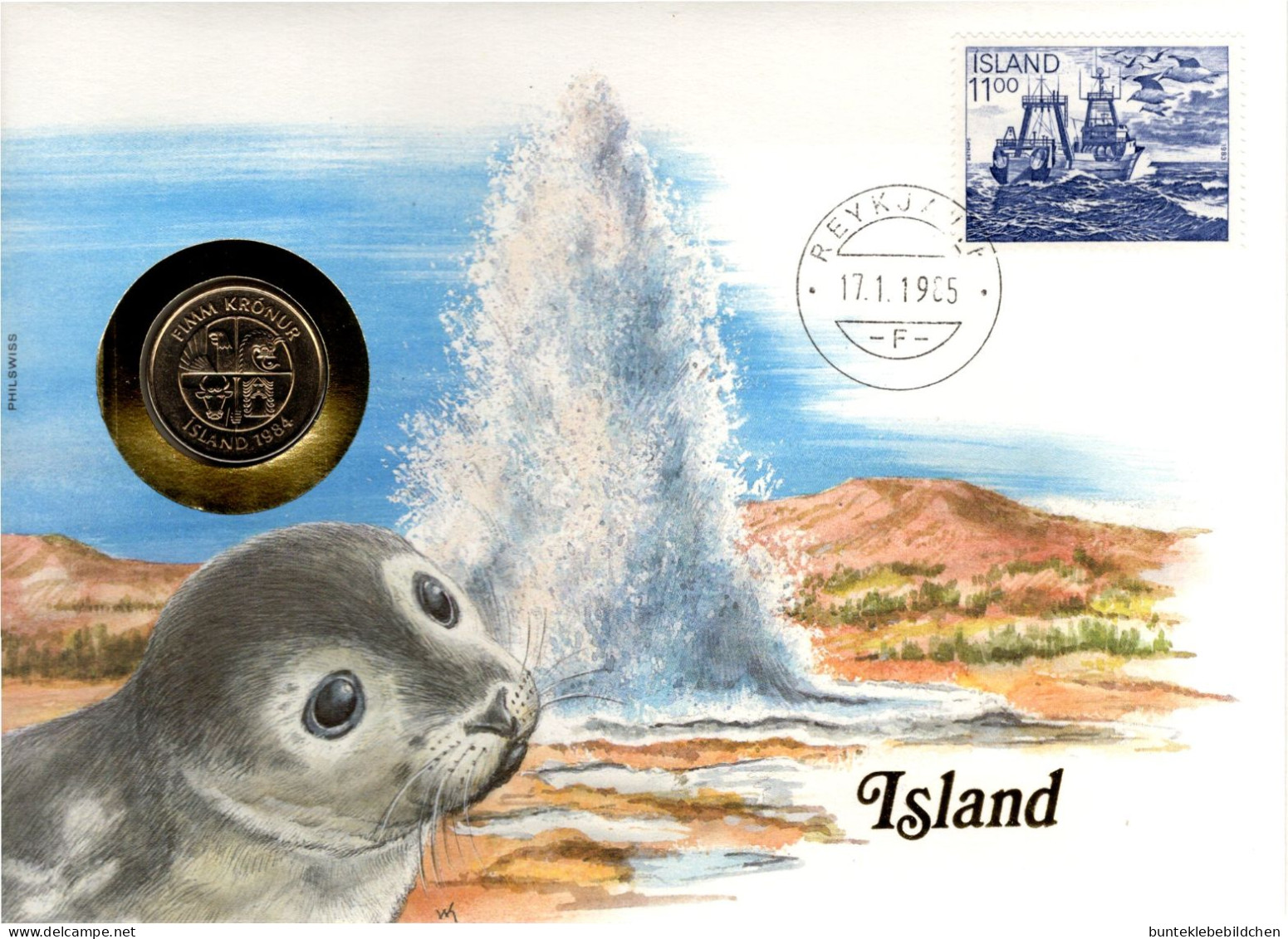 Numisbrief - Island - Islande