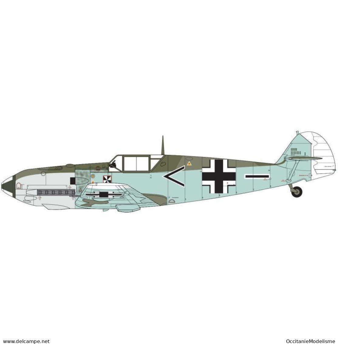 Airfix - MESSERSCHMITT Bf109E E-3 / E-4 Maquette Kit Plastique Réf. A05120B Neuf NBO 1/48 - Avions