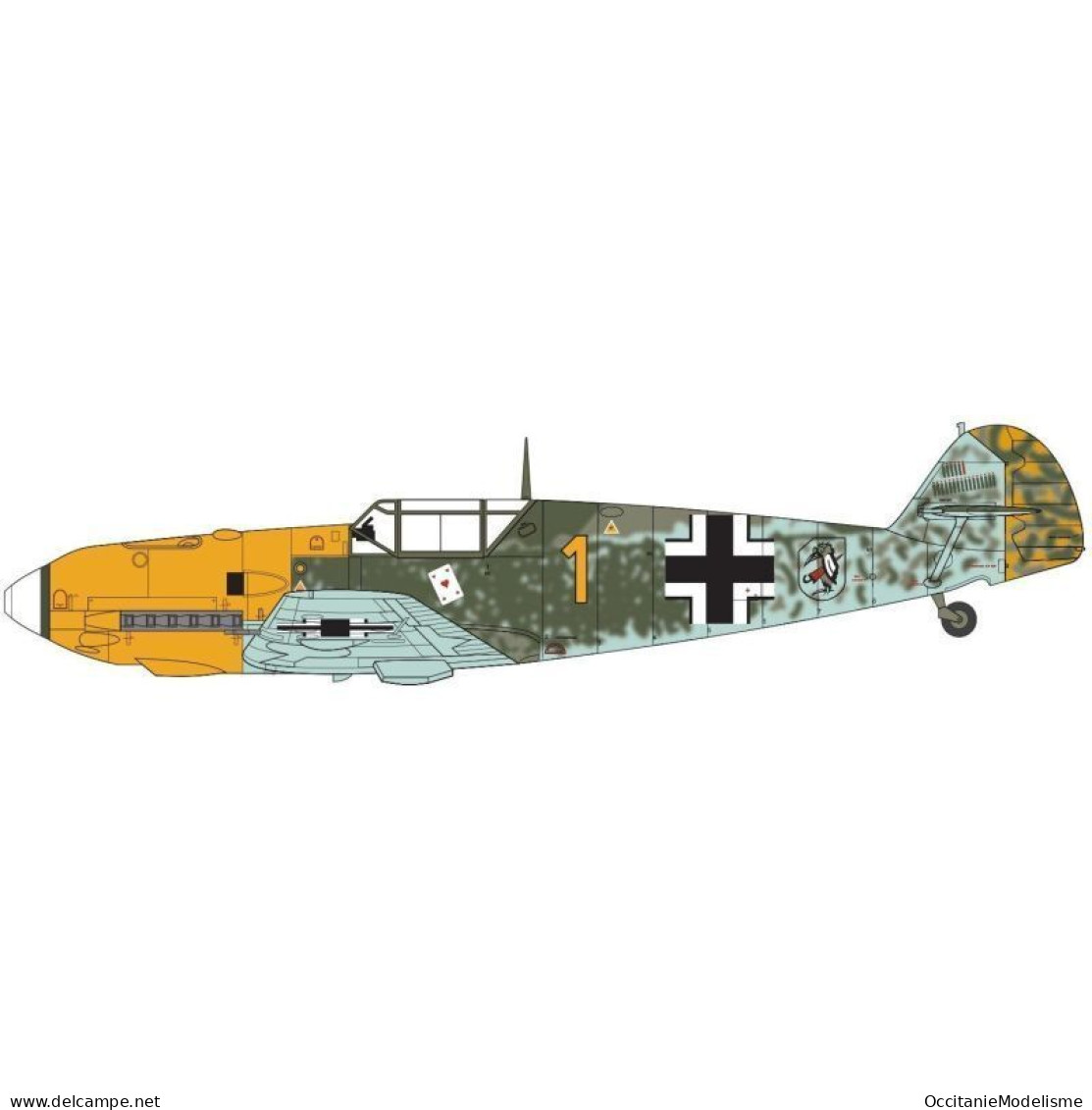 Airfix - MESSERSCHMITT Bf109E E-3 / E-4 Maquette Kit Plastique Réf. A05120B Neuf NBO 1/48 - Avions