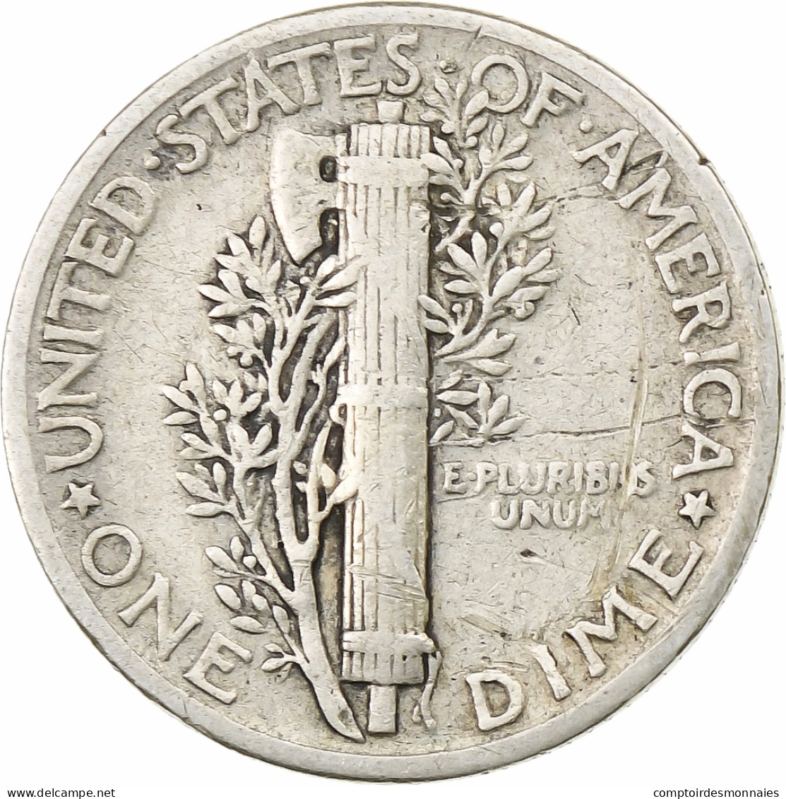 États-Unis, Dime, Mercury Dime, 1941, Philadelphie, Argent, TTB, KM:140 - 1916-1945: Mercury