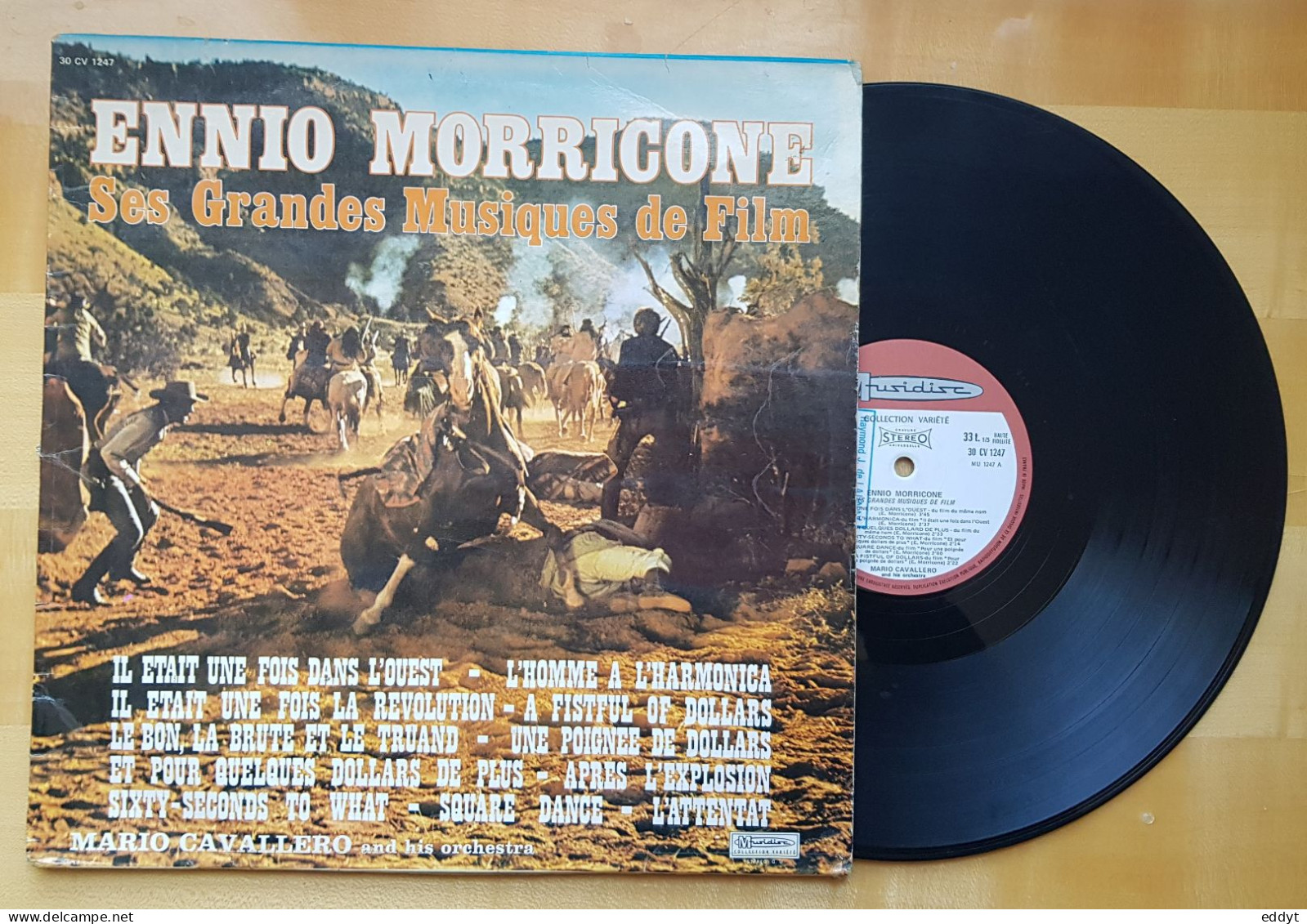 Disque Vinyle 33 T Ennio MORRICONE  - Ses Grandes Musiques De FILMS -  TBE - Soundtracks, Film Music