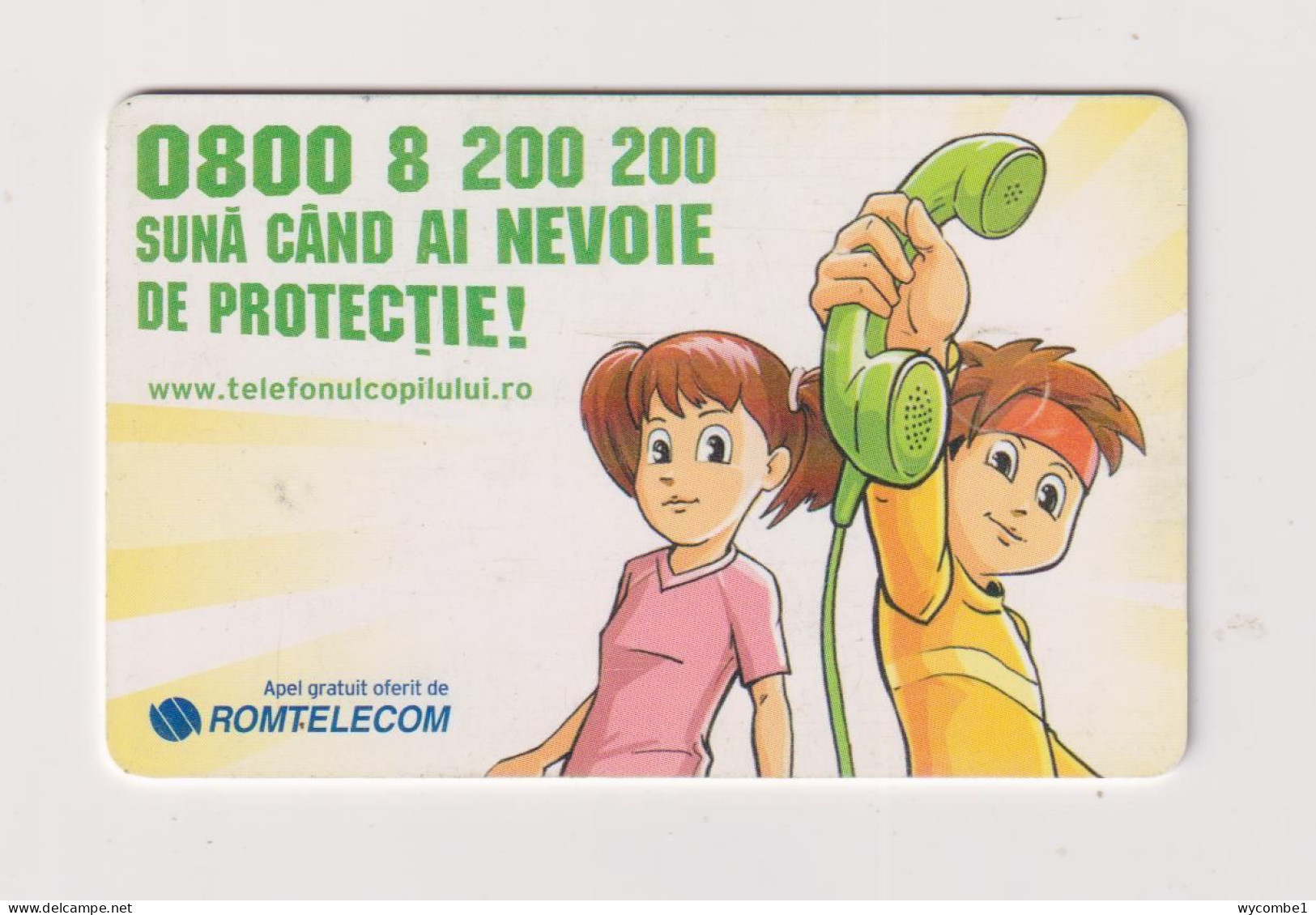 ROMANIA -  Child Protection Chip  Phonecard - Romania