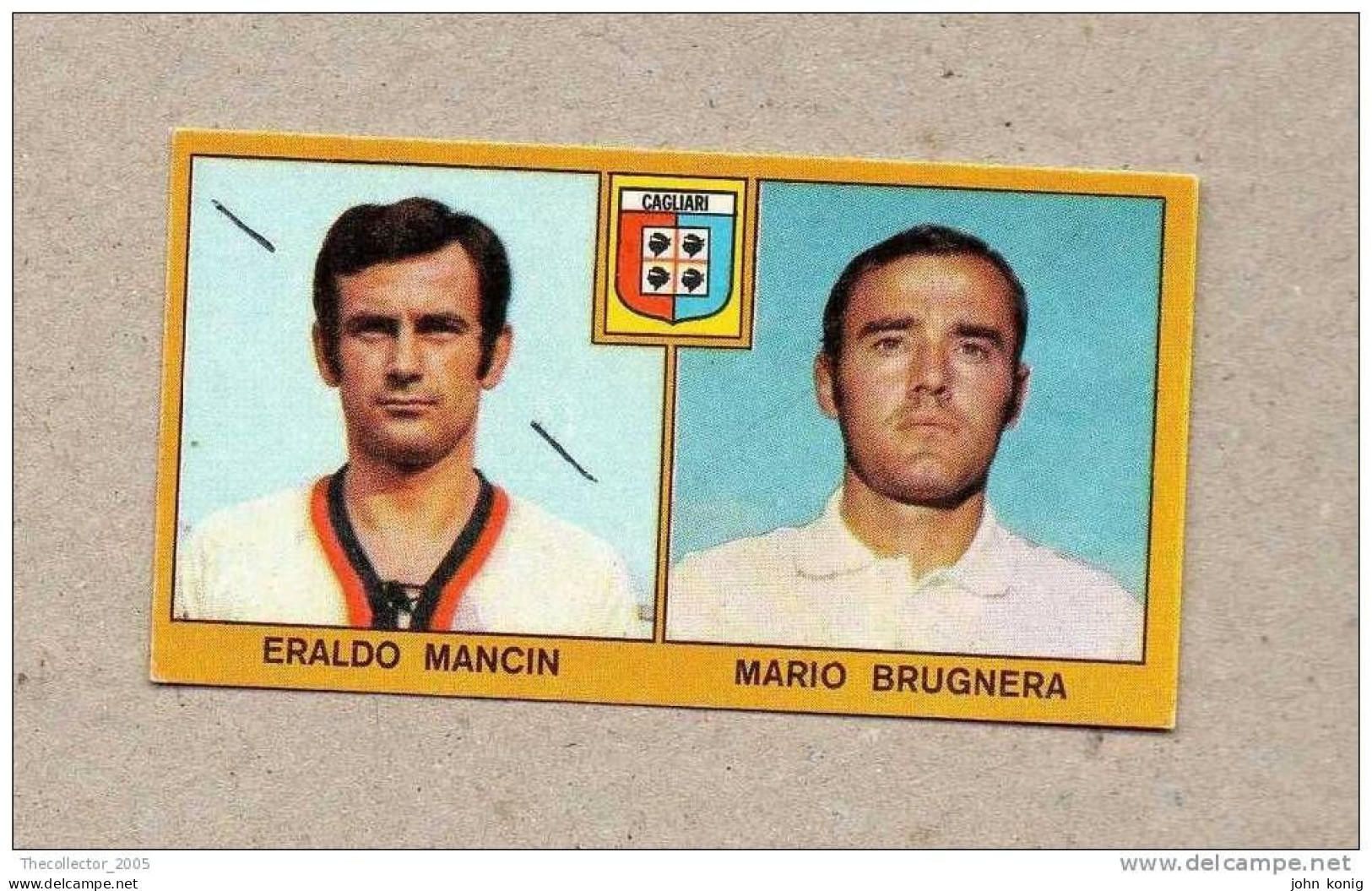 CALCIATORI - CALCIO - Figurine Panini 1969-1970 # CAGLIARI (E. MANCINI-M. BRUGNERA) - Italian Edition