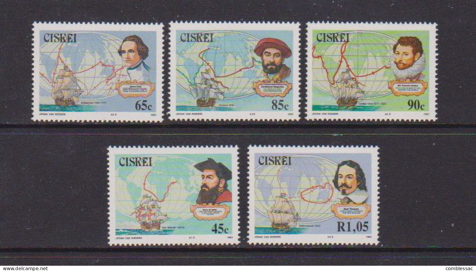 CISKEI    1993    Navigators    Set  Of  5    MNH - Ciskei