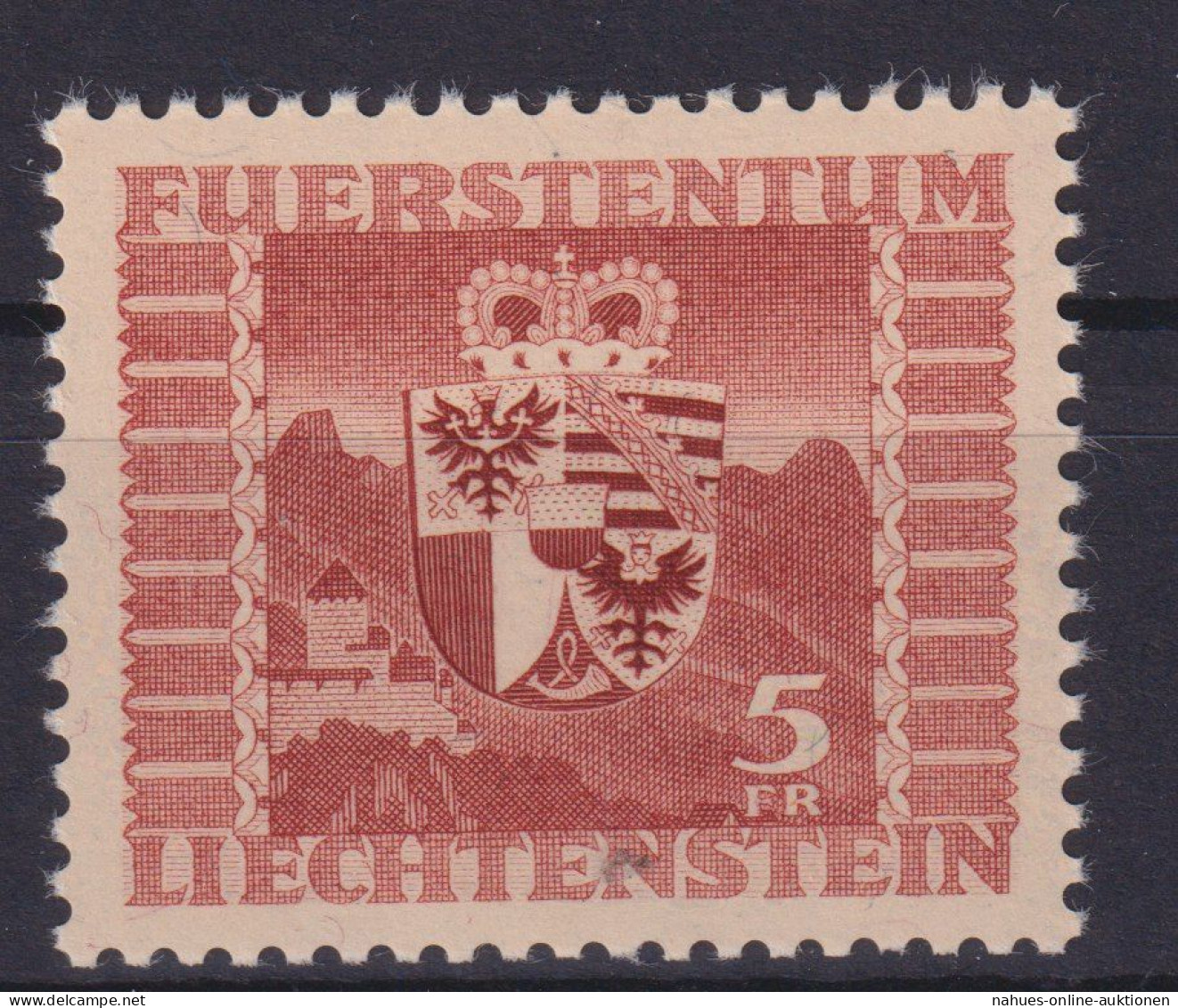 Liechtenstein 252 Wappen Ausgabe 1947 Tadellos Postfrisch Kat.-wert 44,00 - Covers & Documents