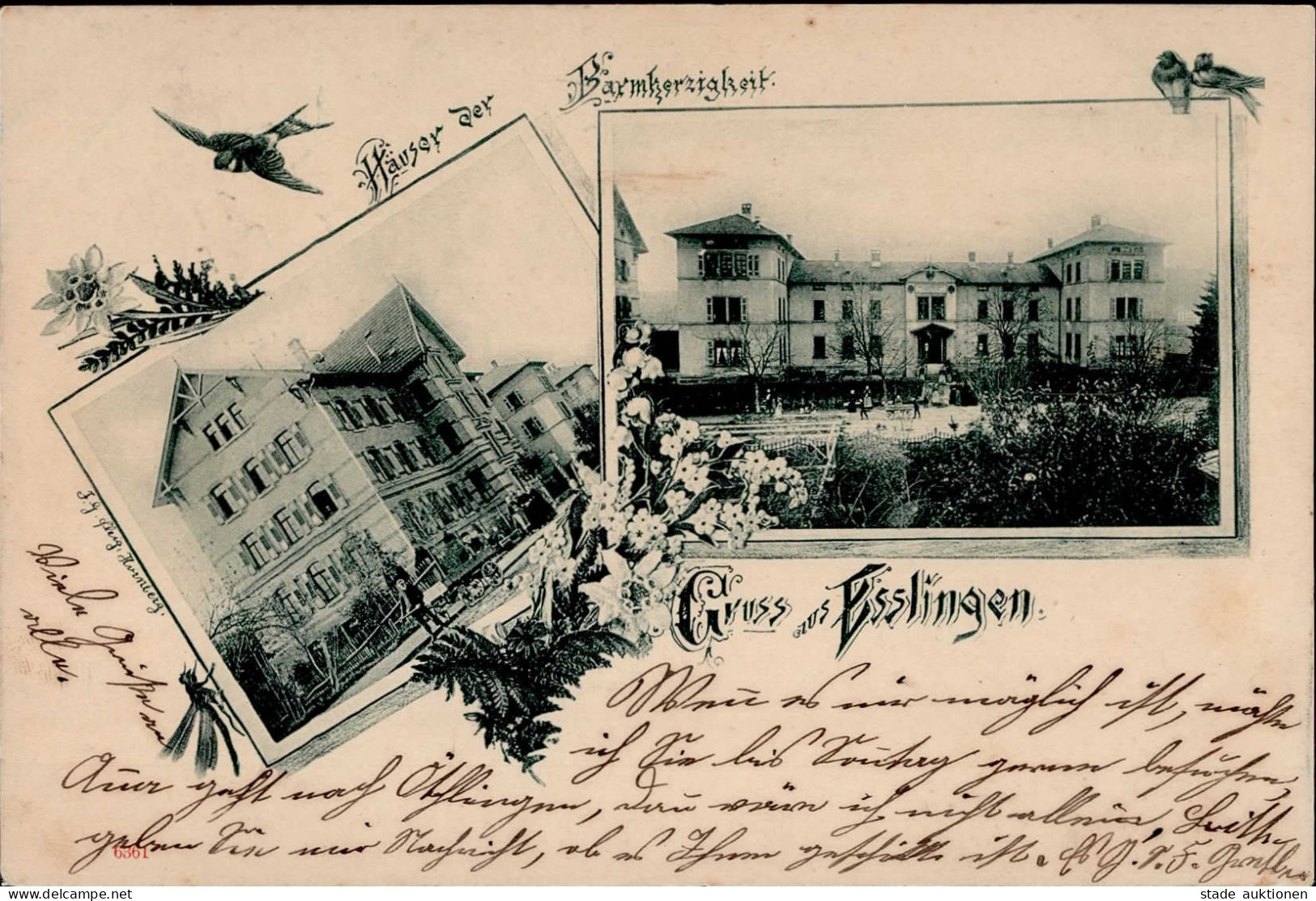 Esslingen (7300) Häuser Der Barmherzigkeit 1899 I- - Esslingen