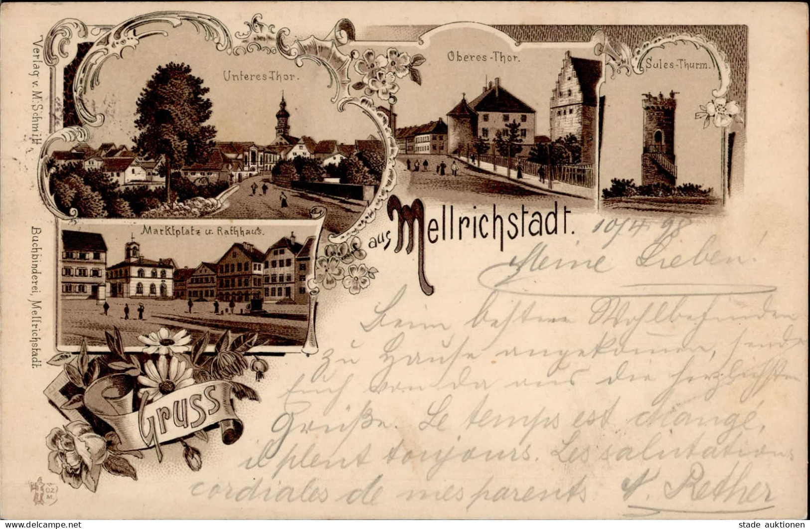 Mellrichstadt (8744) Rathaus 1898 II (Stauchung) - Andere & Zonder Classificatie