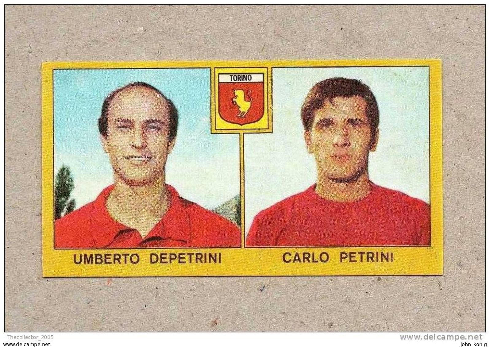 CALCIATORI - CALCIO - Figurine Panini 1969-1970 # Roma (U. Depetrini-C. Petrini) - Italian Edition