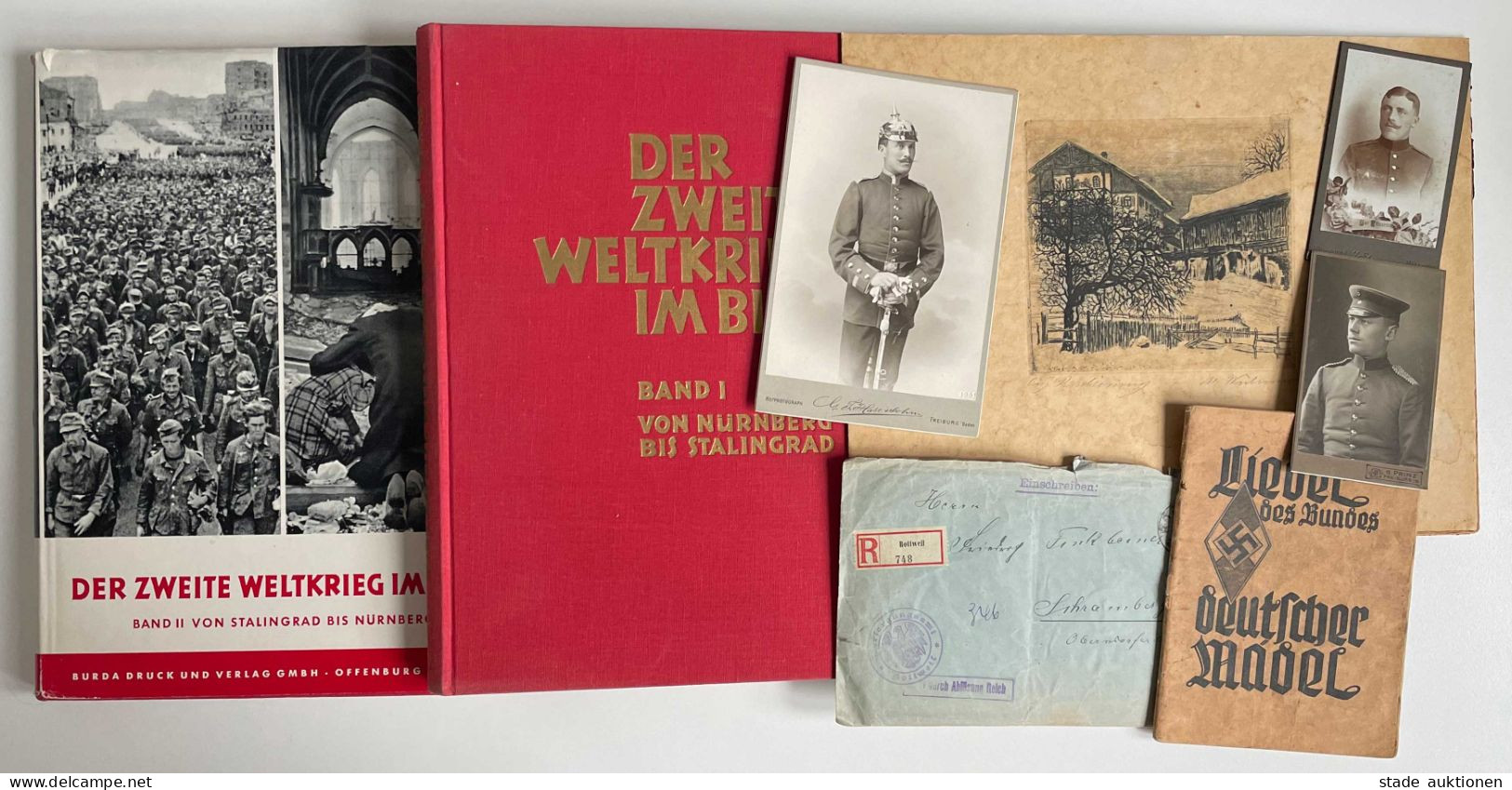 WUKI Kiste Mit Ansichtskarten, Briefen, Büchern, Fotos, Dokumenten Usw. Viel Militär U.a. WK II, Fundgrube - 100 - 499 Postcards