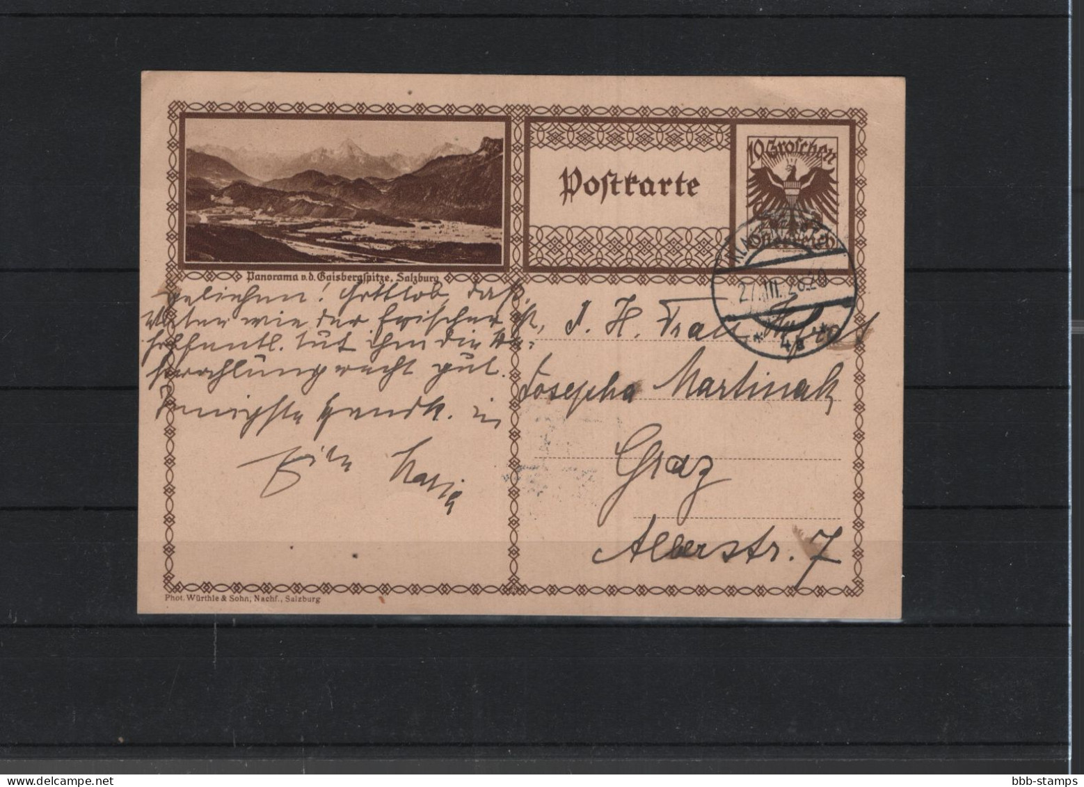 Österreich Michel Kat.Nr. P278 Gest Bild Geisbergspitze - Cartes-lettres