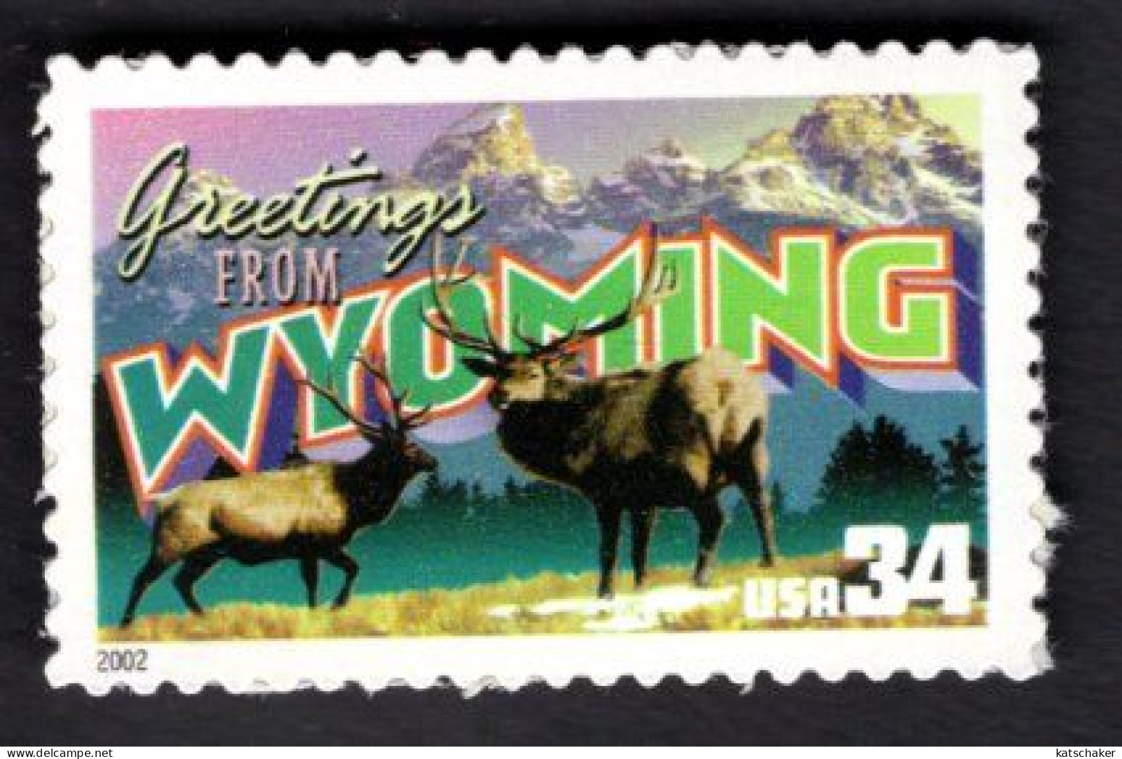 2016460295 2002 SCOTT 3610 (XX) POSTFRIS MINT NEVER HINGED  -  GREETINGS FROM AMERICA - WYOMING - Ongebruikt