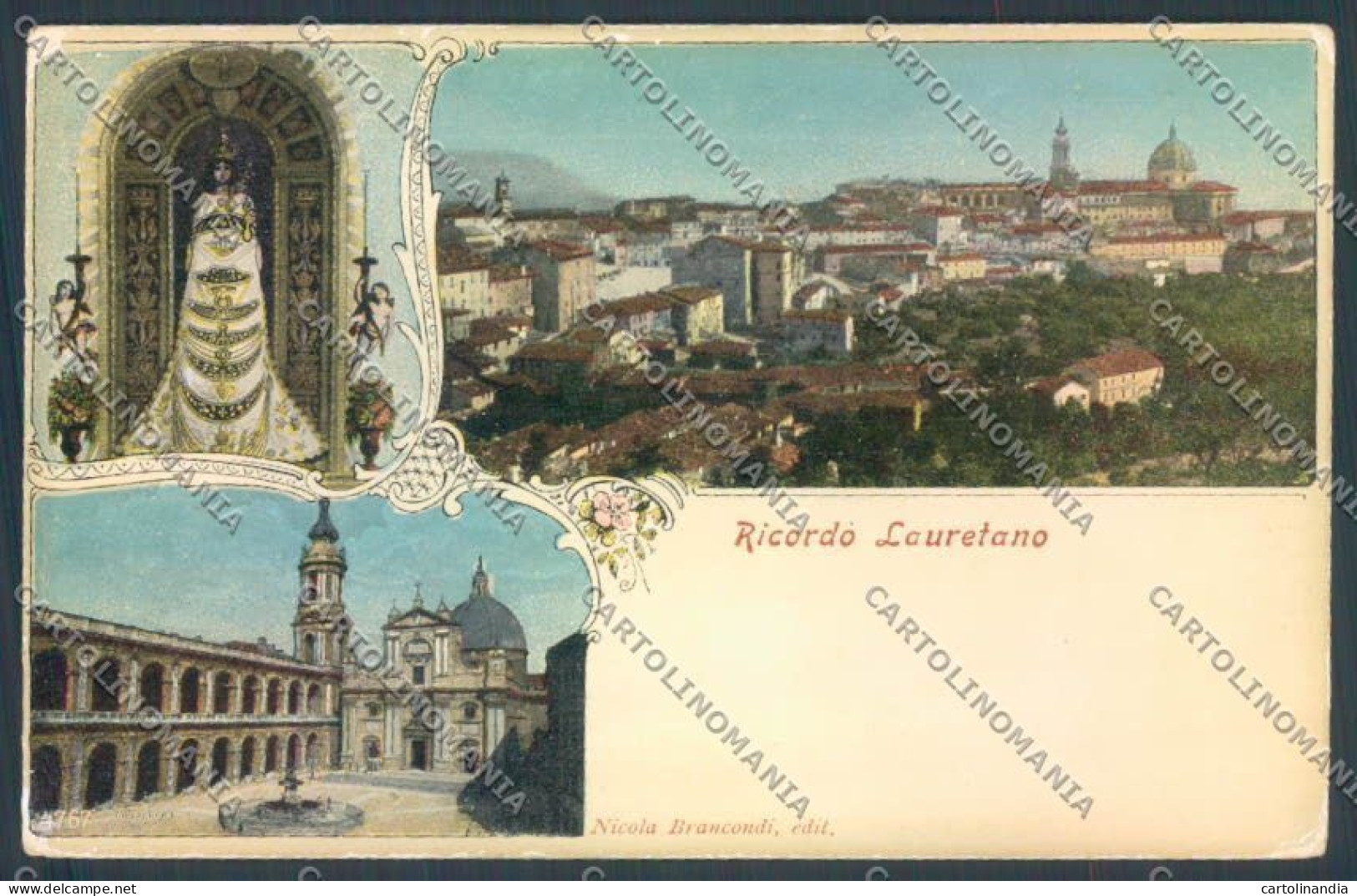 Ancona Loreto Ricordo Lauretano Cartolina ZB5725 - Ancona