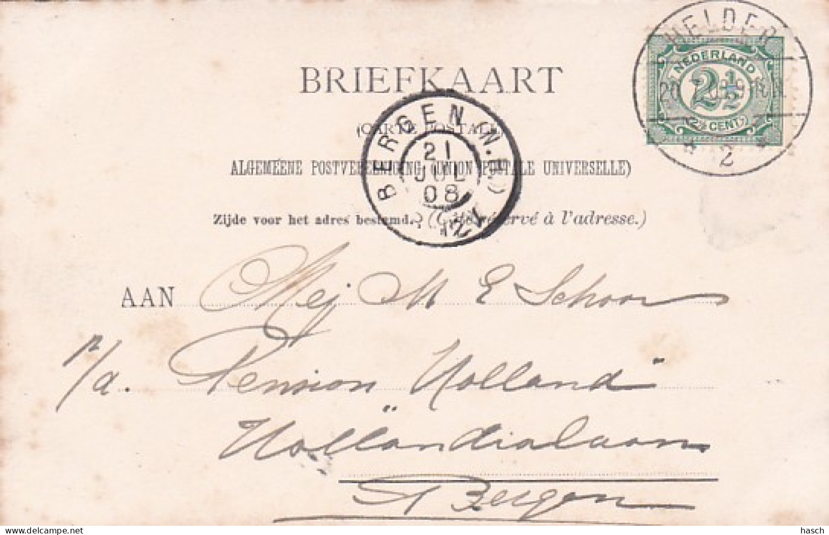 482265Den Helder, Groet Uit Den Helder. Multivues. (poststempel 1908) - Den Helder