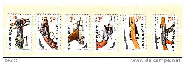 1993 Small Arms     6v.- MNH Bulgarie / Bulgaria - Unused Stamps