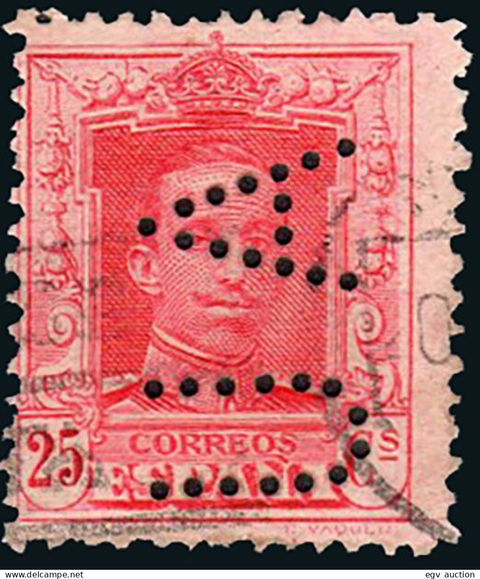 Madrid - Perforado - Edi O 317 - "UA" - Used Stamps