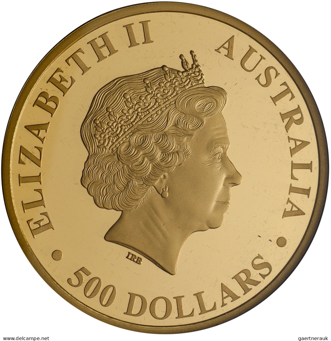 Australien - Anlagegold: Elizabeth II. 1952-2022: 500 Dollars 2014, "The Austral - Other & Unclassified