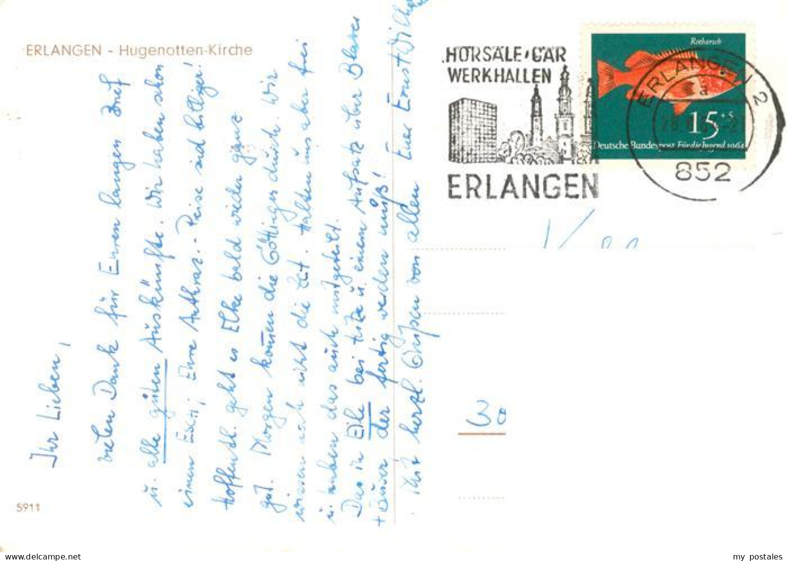 73887216 Erlangen Hugenotten Kirche Erlangen - Erlangen