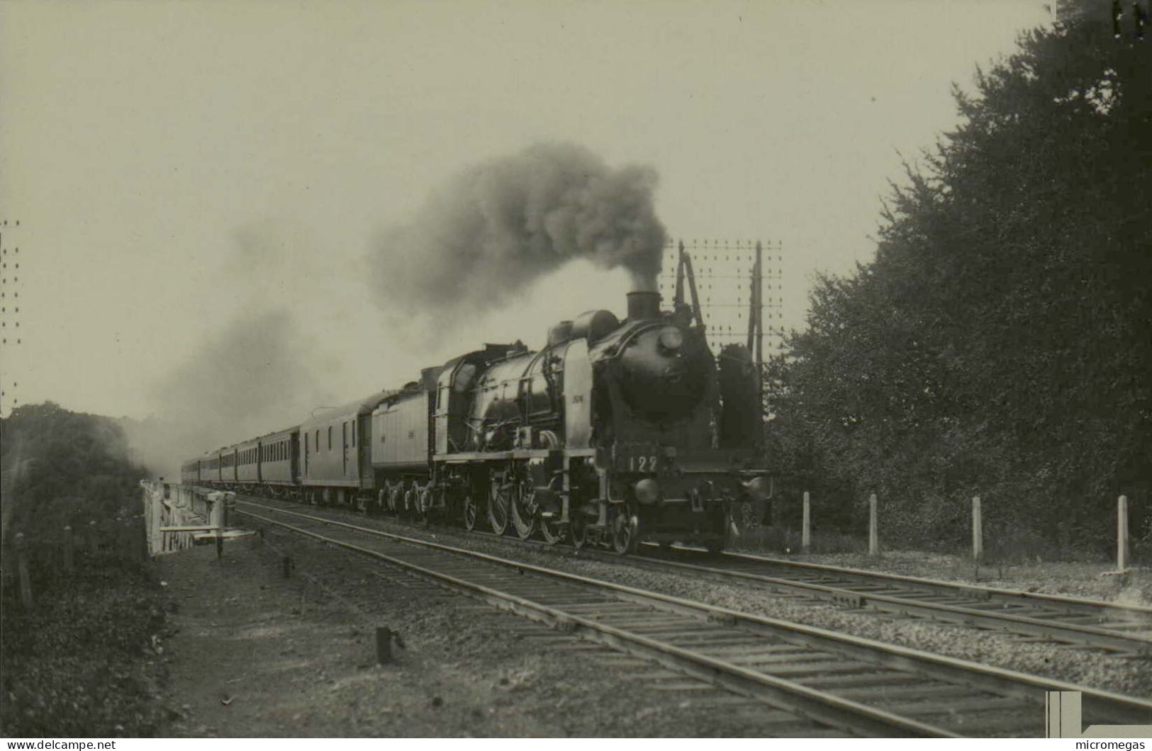 Reproduction - 122 - 3'1150, 15 Juillet 1934, Km.37 - Treinen