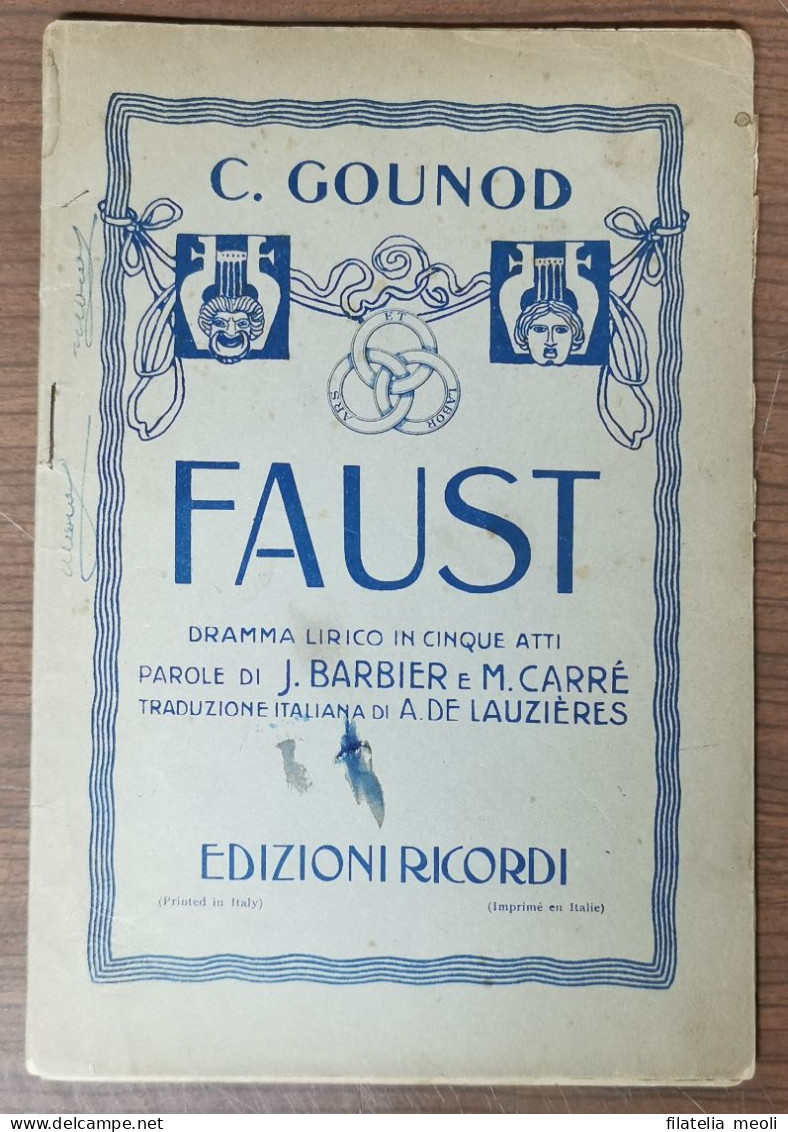 FAUST EDIZIONI RICORDI - Opéra