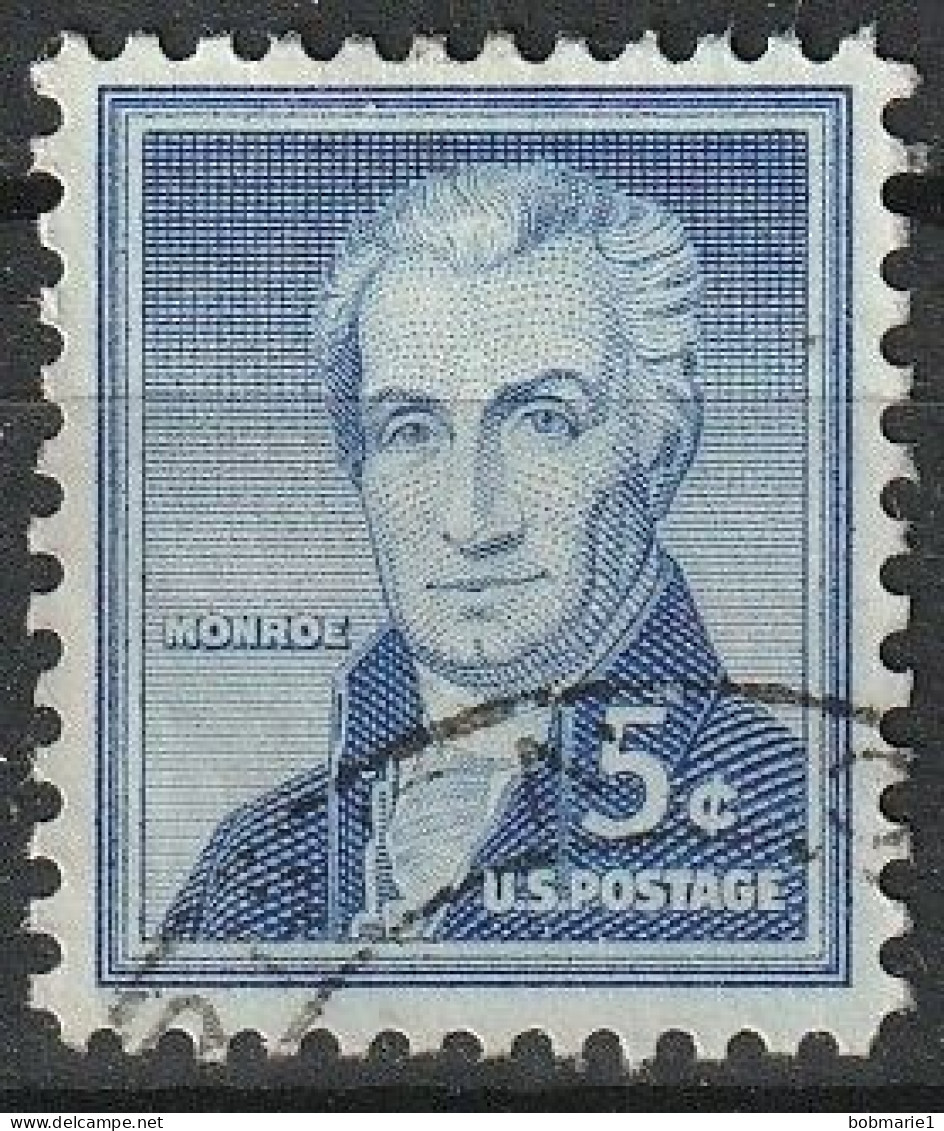 James Monroe, Président Des États Unis. Timbre Oblitéré 1954 N° 590 - 2a. 1941-1960 Gebraucht