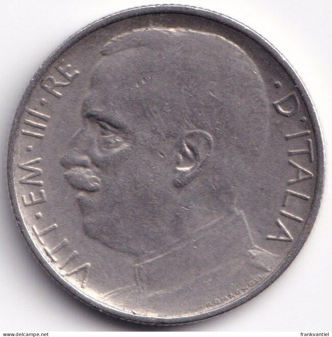 Italy KM-61.2 50 Centesimi 1925 - 1900-1946 : Victor Emmanuel III & Umberto II