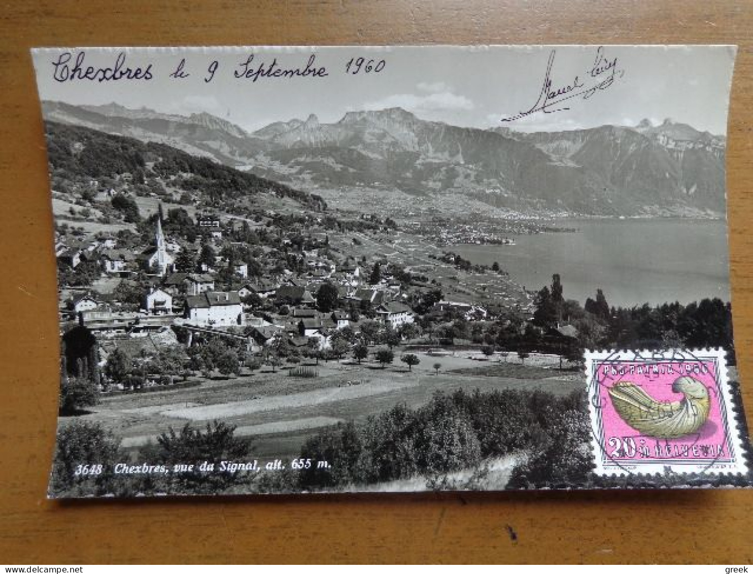 Suisse, Zwitserland / Chexbres, Vue Du Signal -> Written - Chexbres