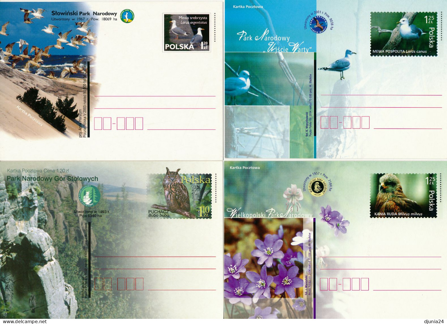 BF0781 / POLEN / POLAND / POLSKA  -  18 Postkarten Tiere / Animals - Ganzsachen